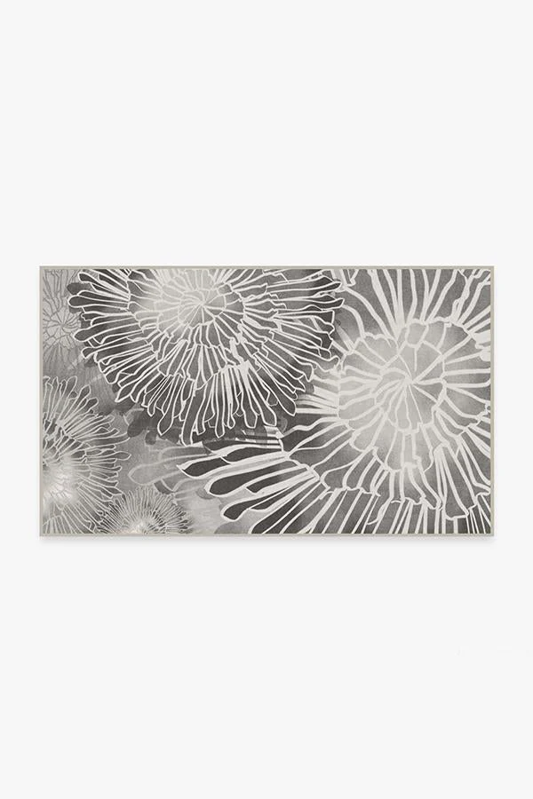 Chrysanthemum Ash Grey Rug