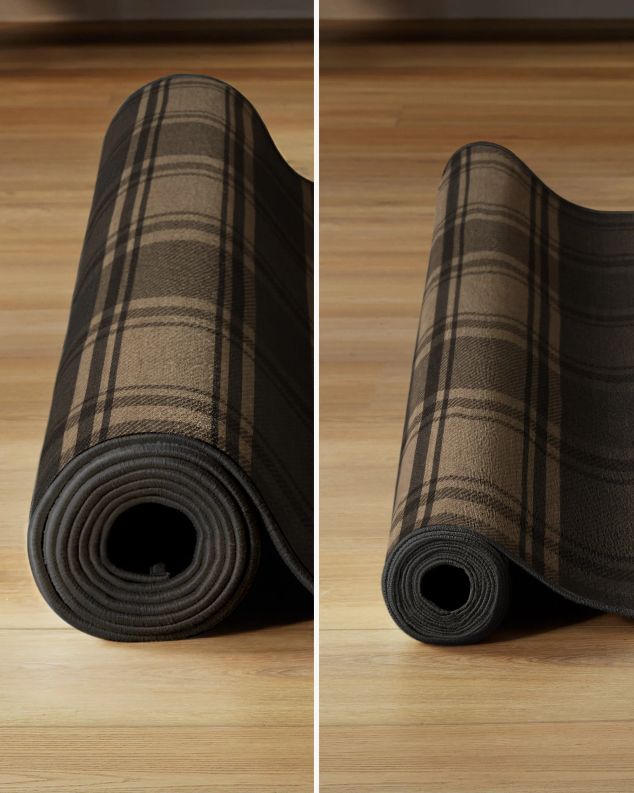 Easton Plaid Charcoal & Natural Rug