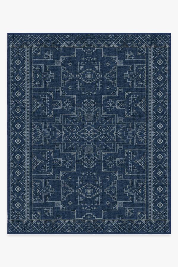 Leelu Navy Blue Flatwoven Rug