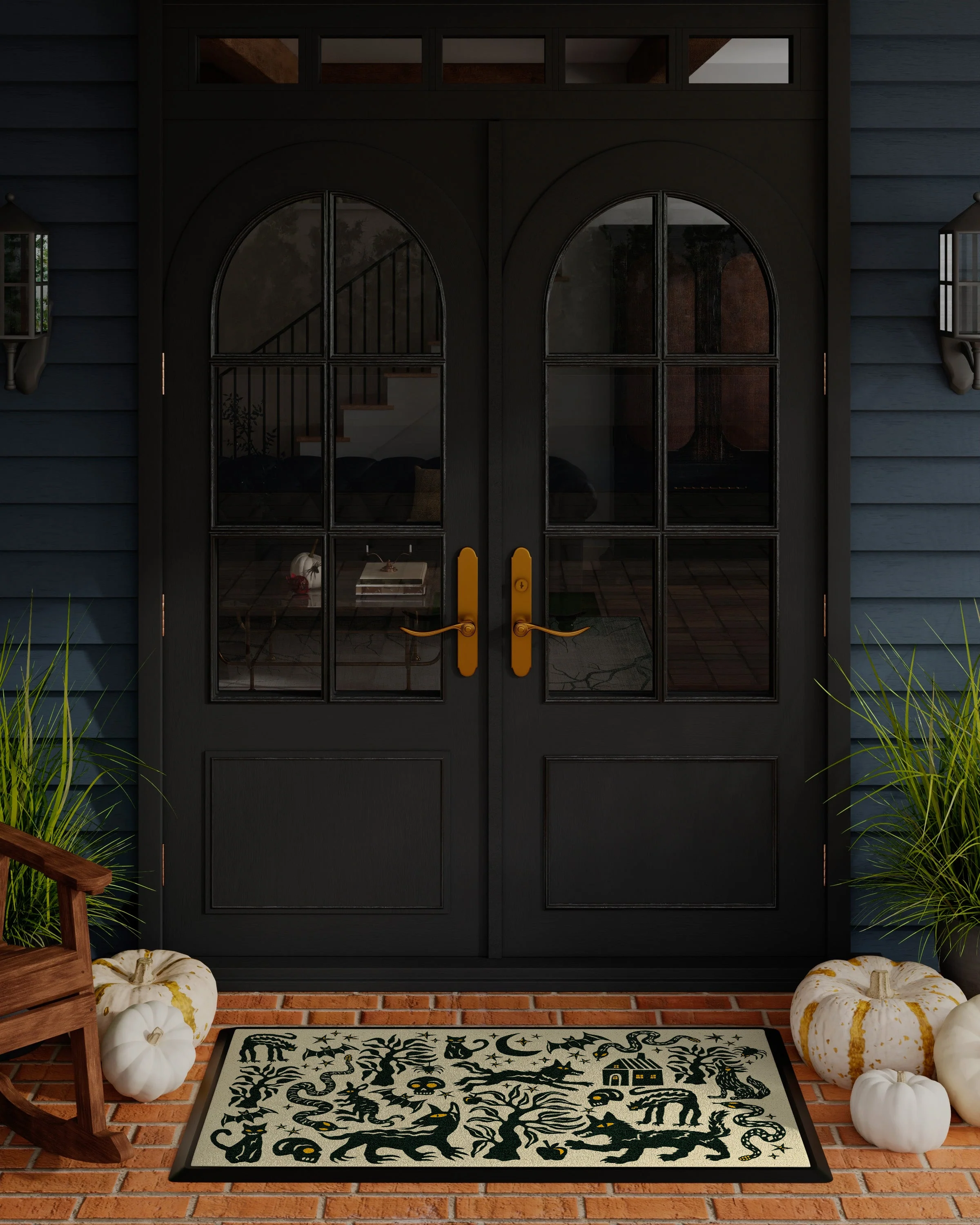 Nocturnal Creatures Large Doormat