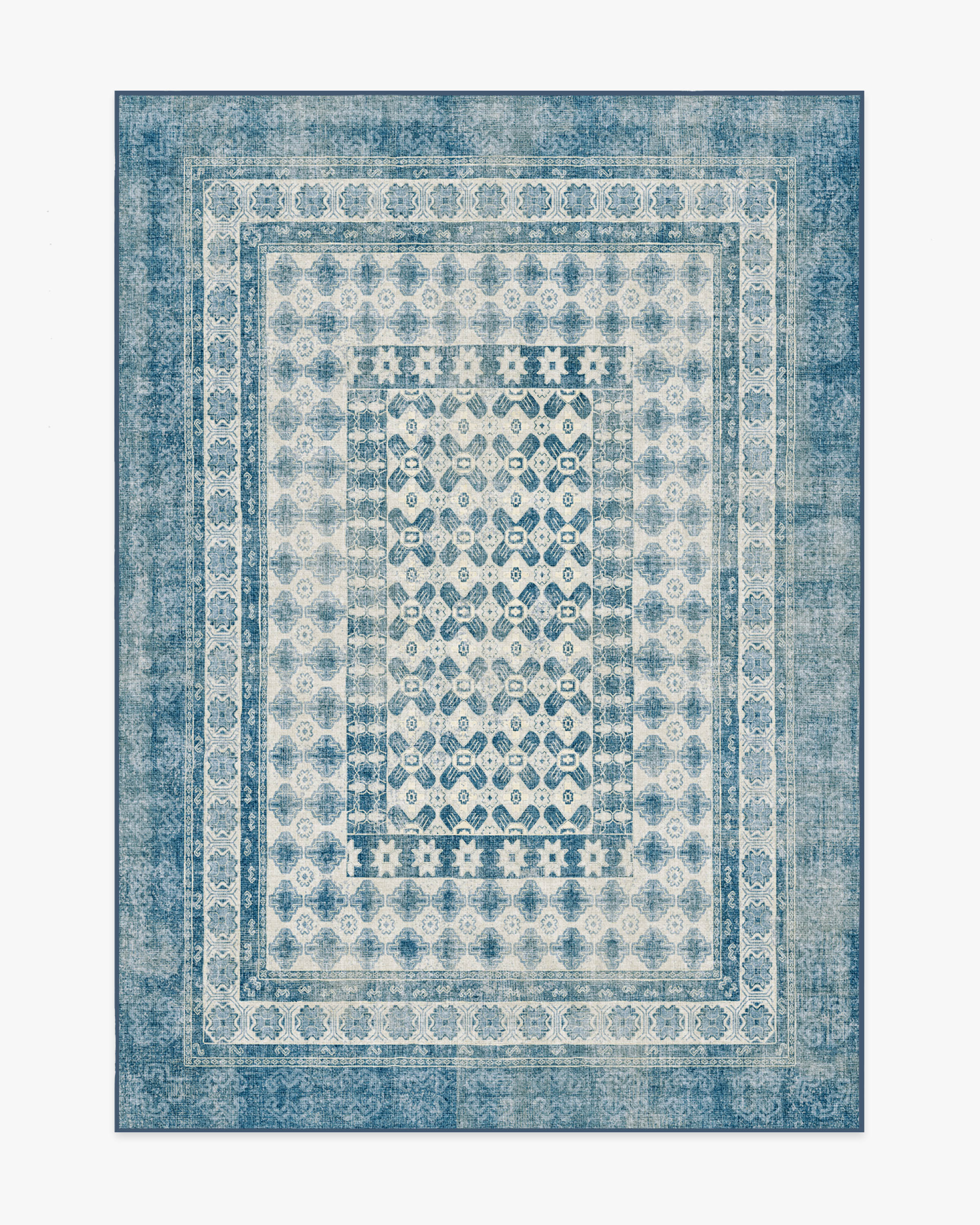 Cyrus Ocean & Ivory Flatwoven Rug