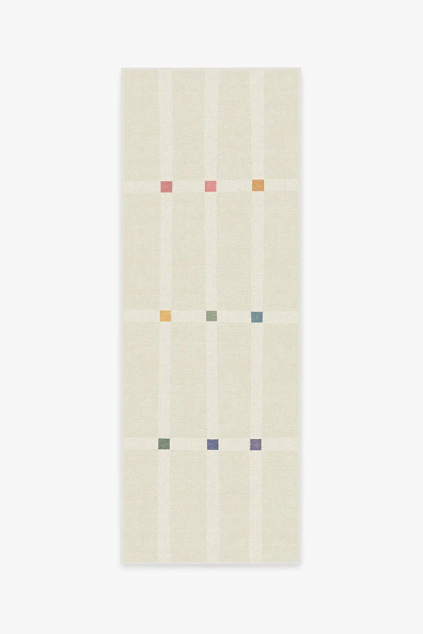 Joanna Ivory Pop Flatwoven Rug by The Home Edit