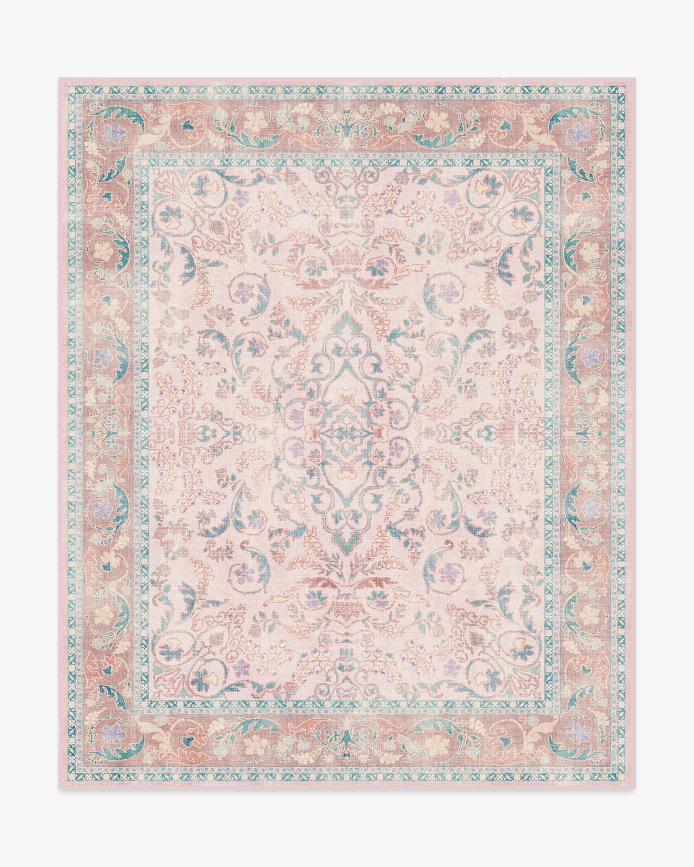 Fit For A Queen Soft Rose Rug by Bridgerton