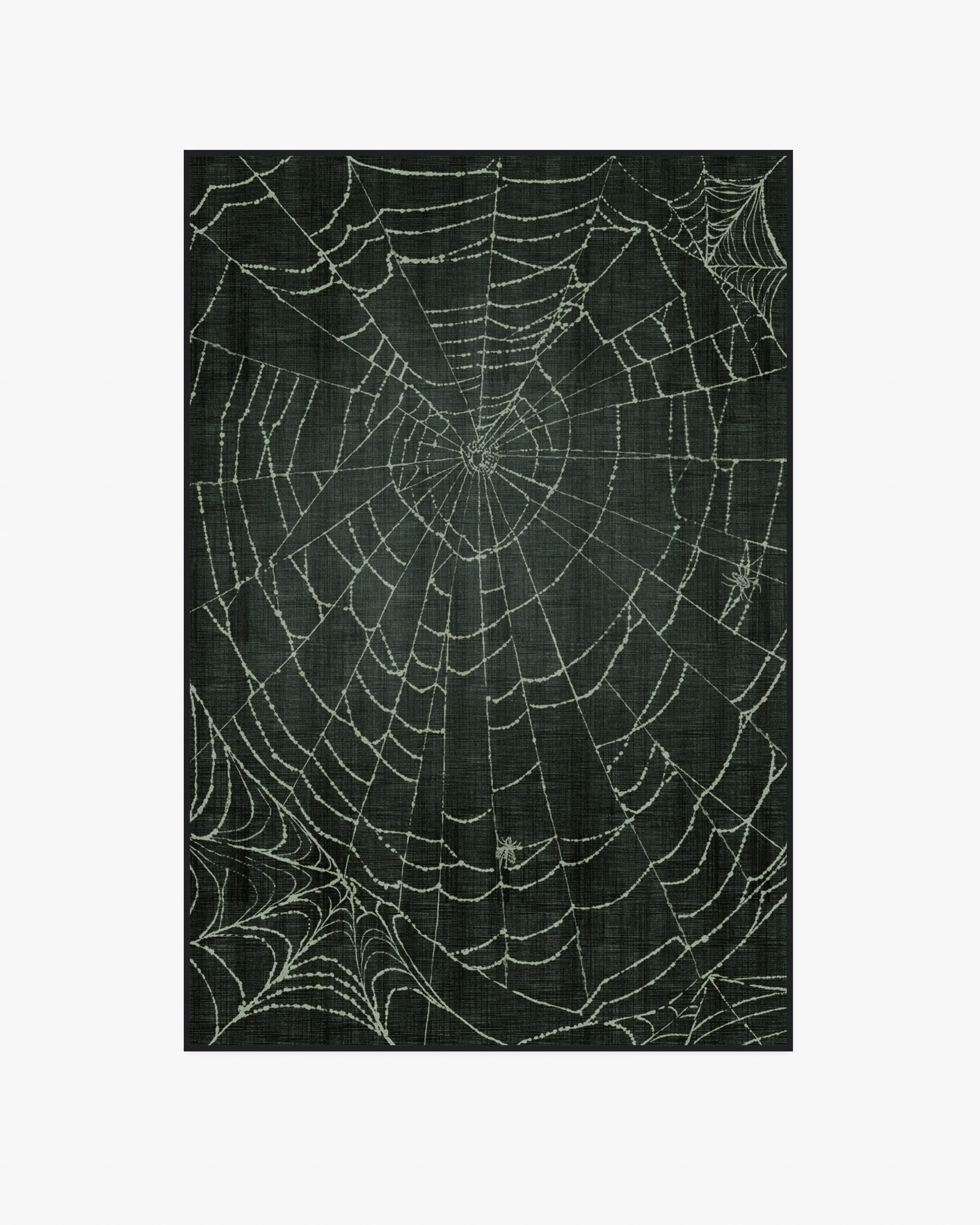 Web Soft Black Flatwoven Rug