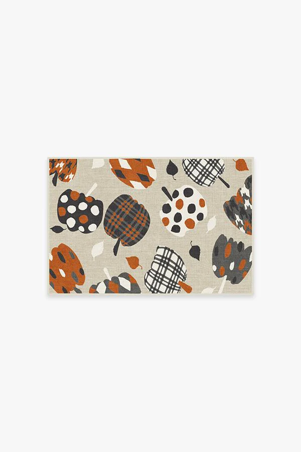 Pumpkin Orange Flatwoven Rug