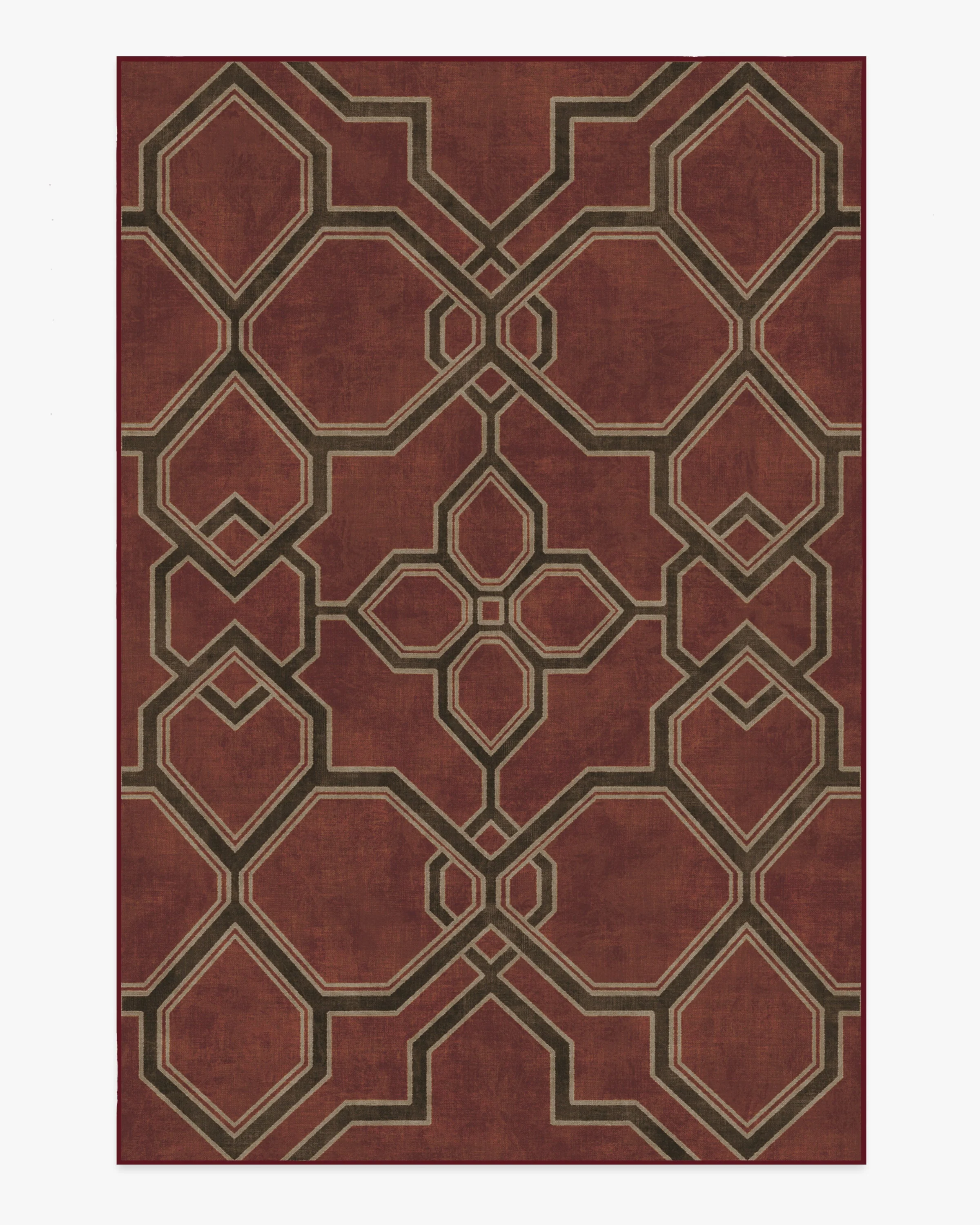 Kian Red Rug by Martyn Lawrence Bullard