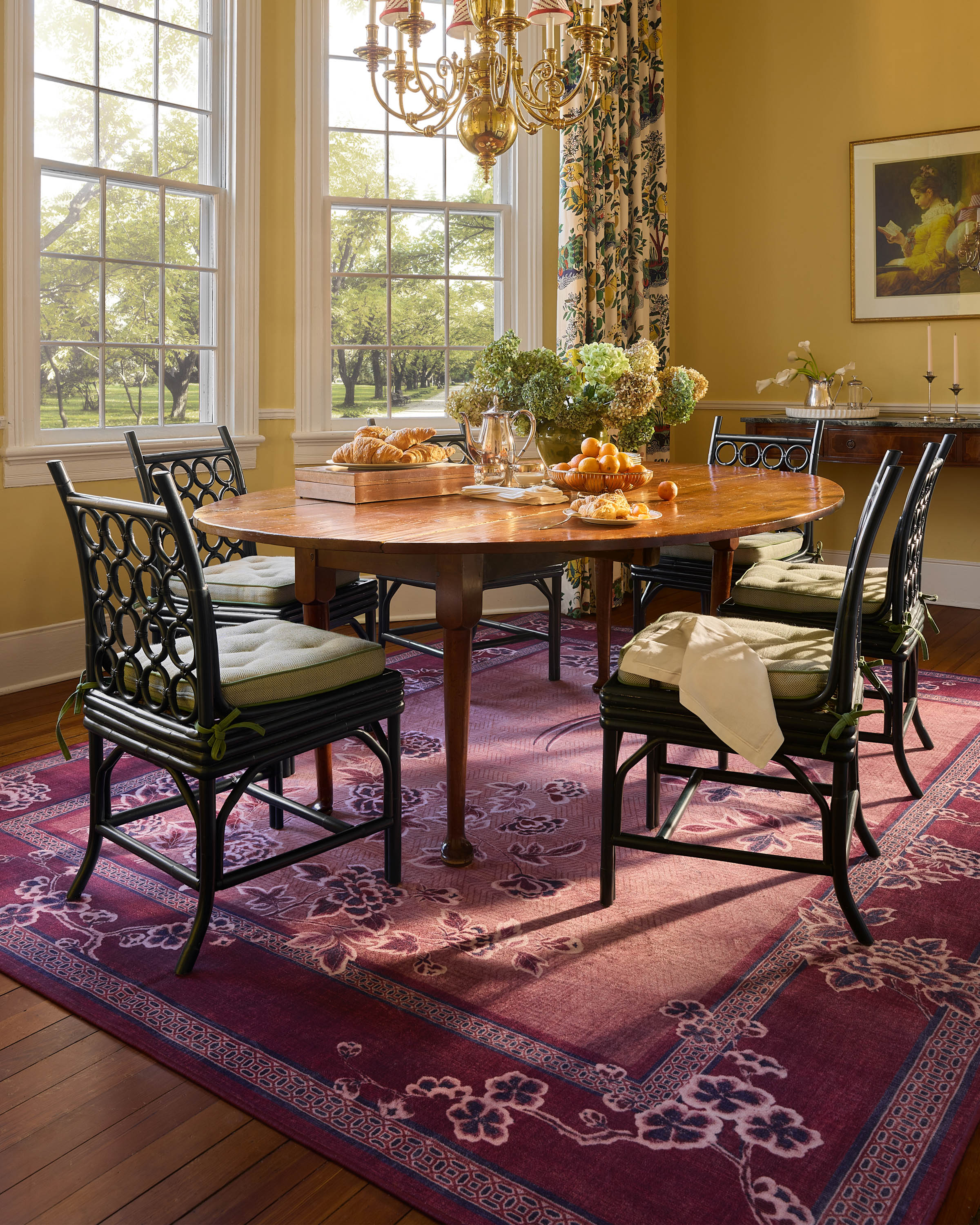 Draper Burgundy Rug by Gracie
