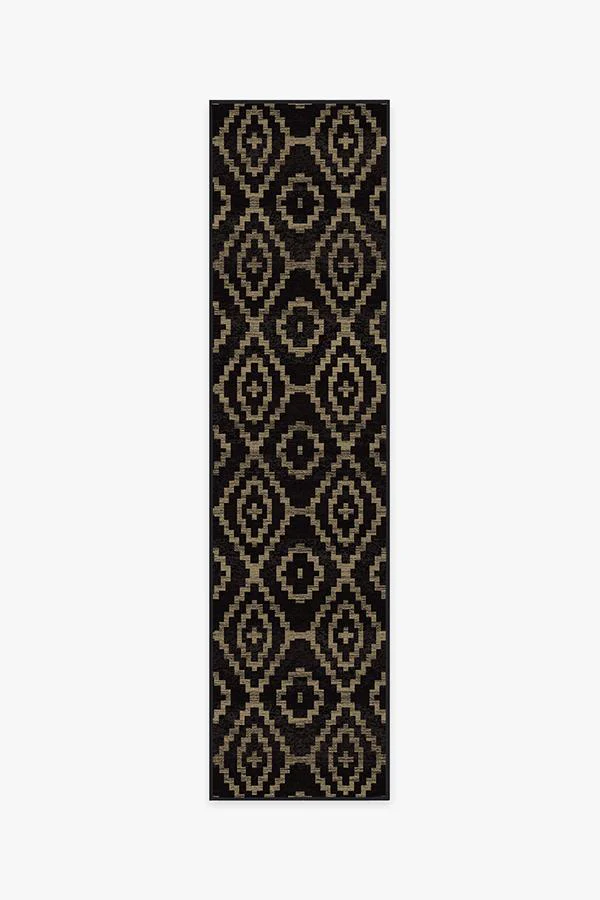 Diamond Trellis Black Rug