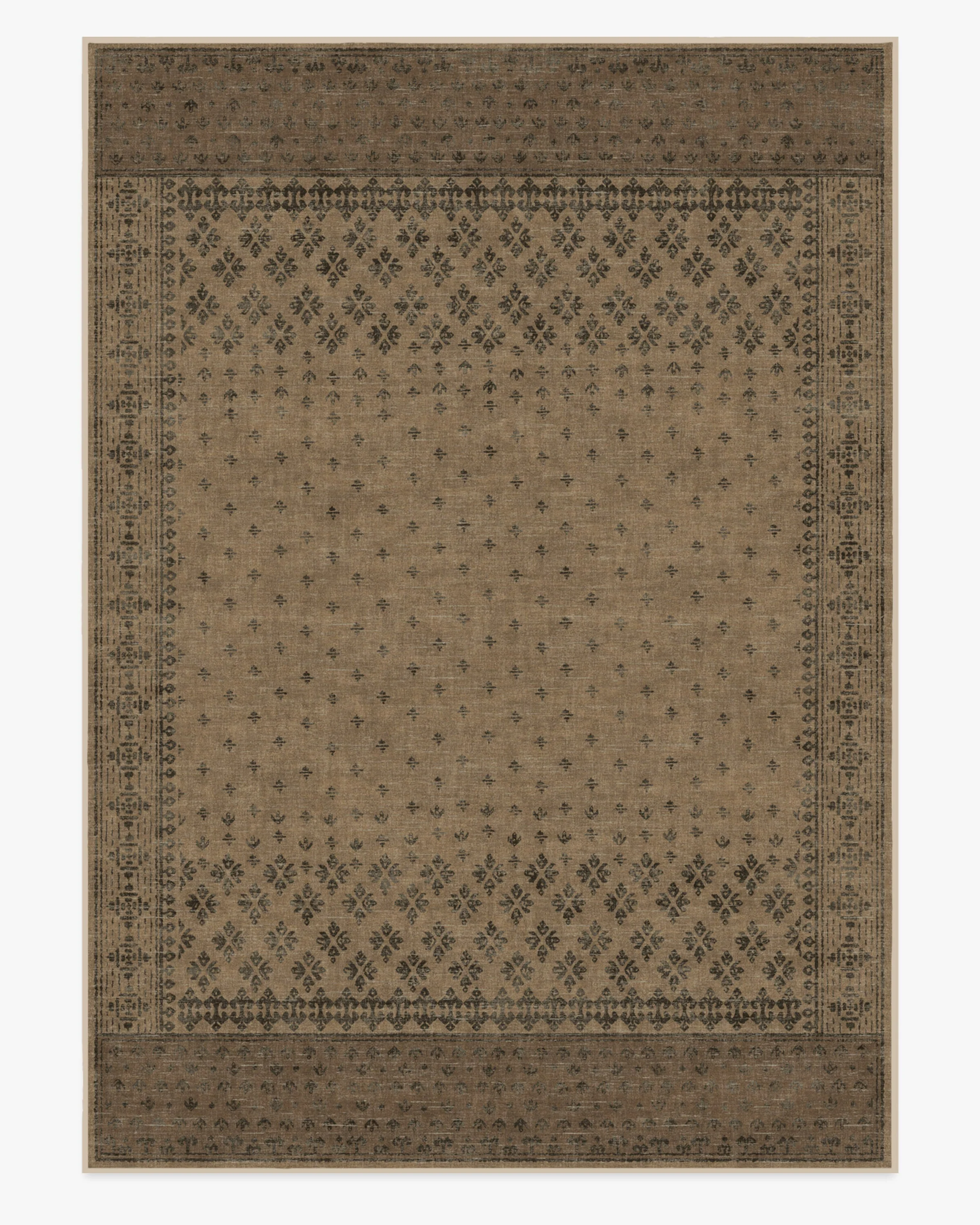 Fernanda Black & Tan Flatwoven Rug