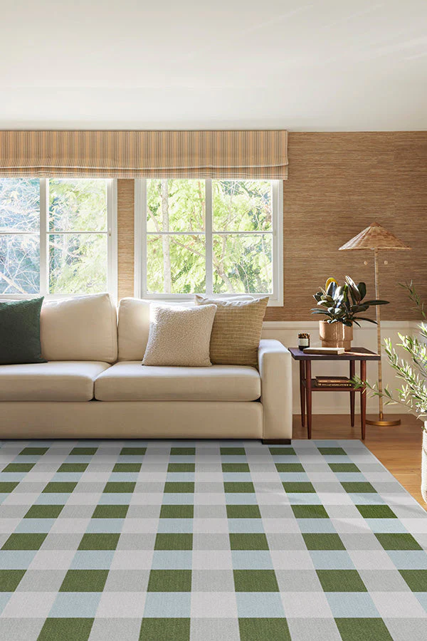 Sutton Moss Green & Blue Rug by The Home Edit