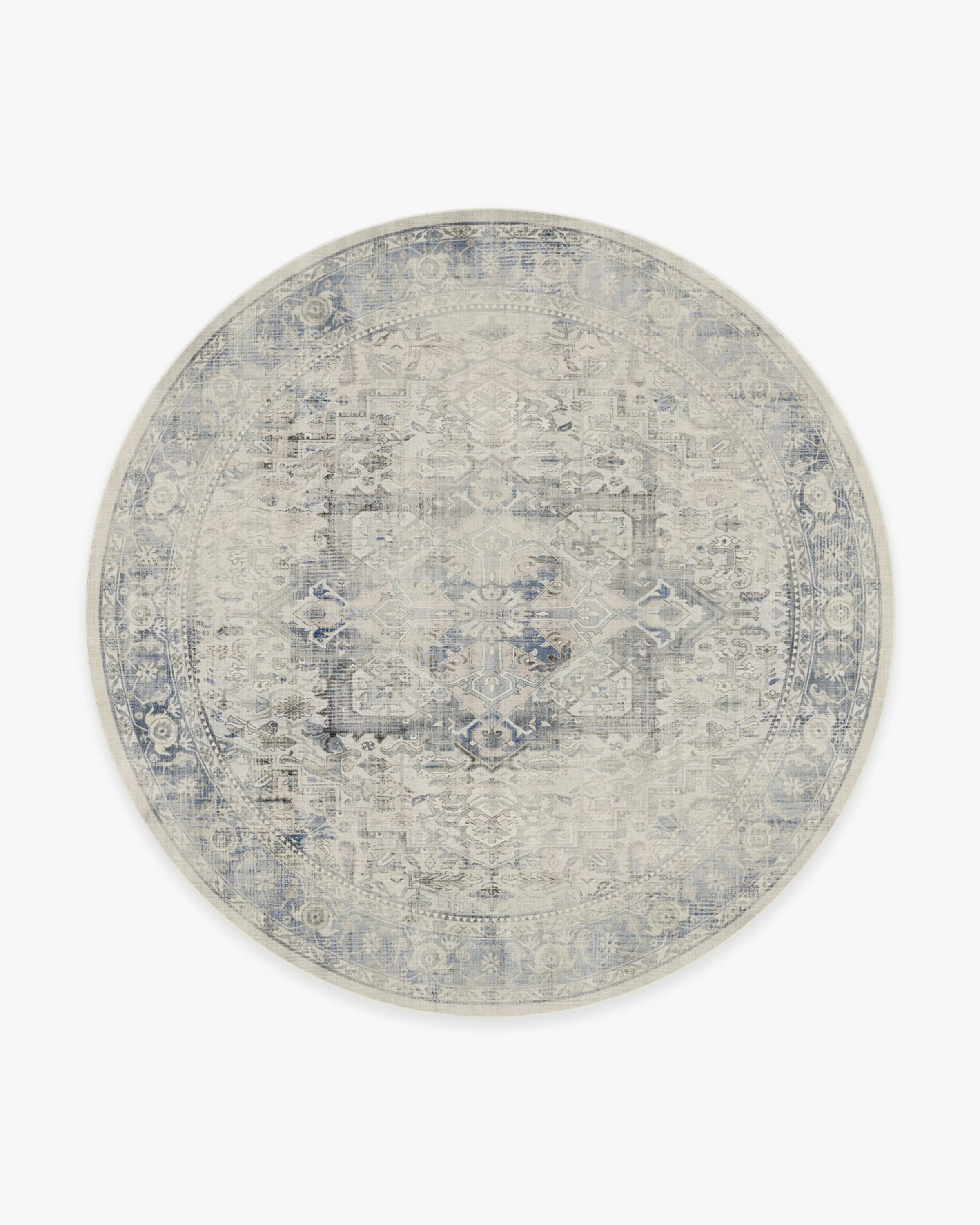 Kamran Blue Quartz Flatwoven Rug