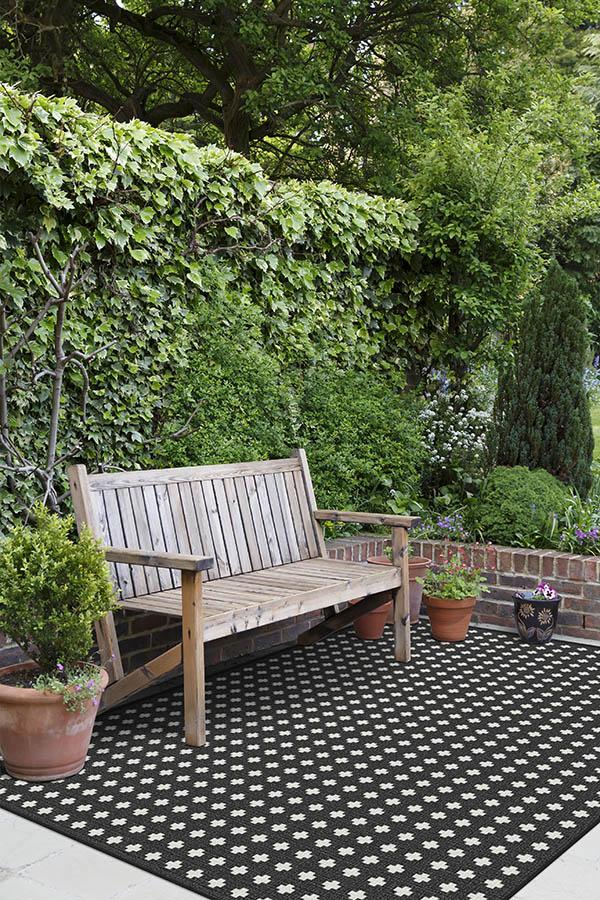 Adde Black Outdoor Rug