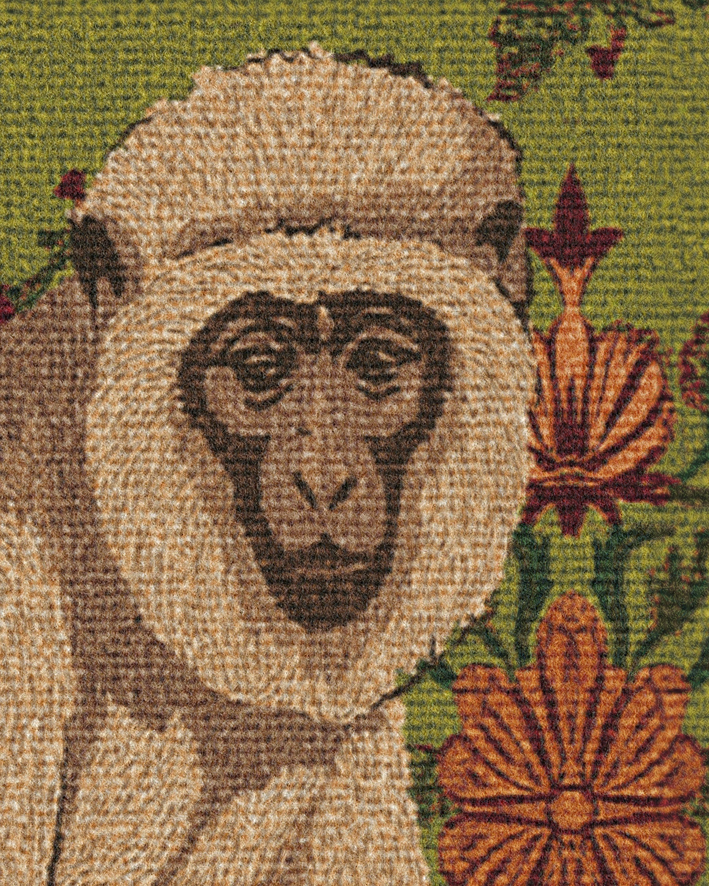 Wise Friend Moss Green Doormat by Iris Apfel