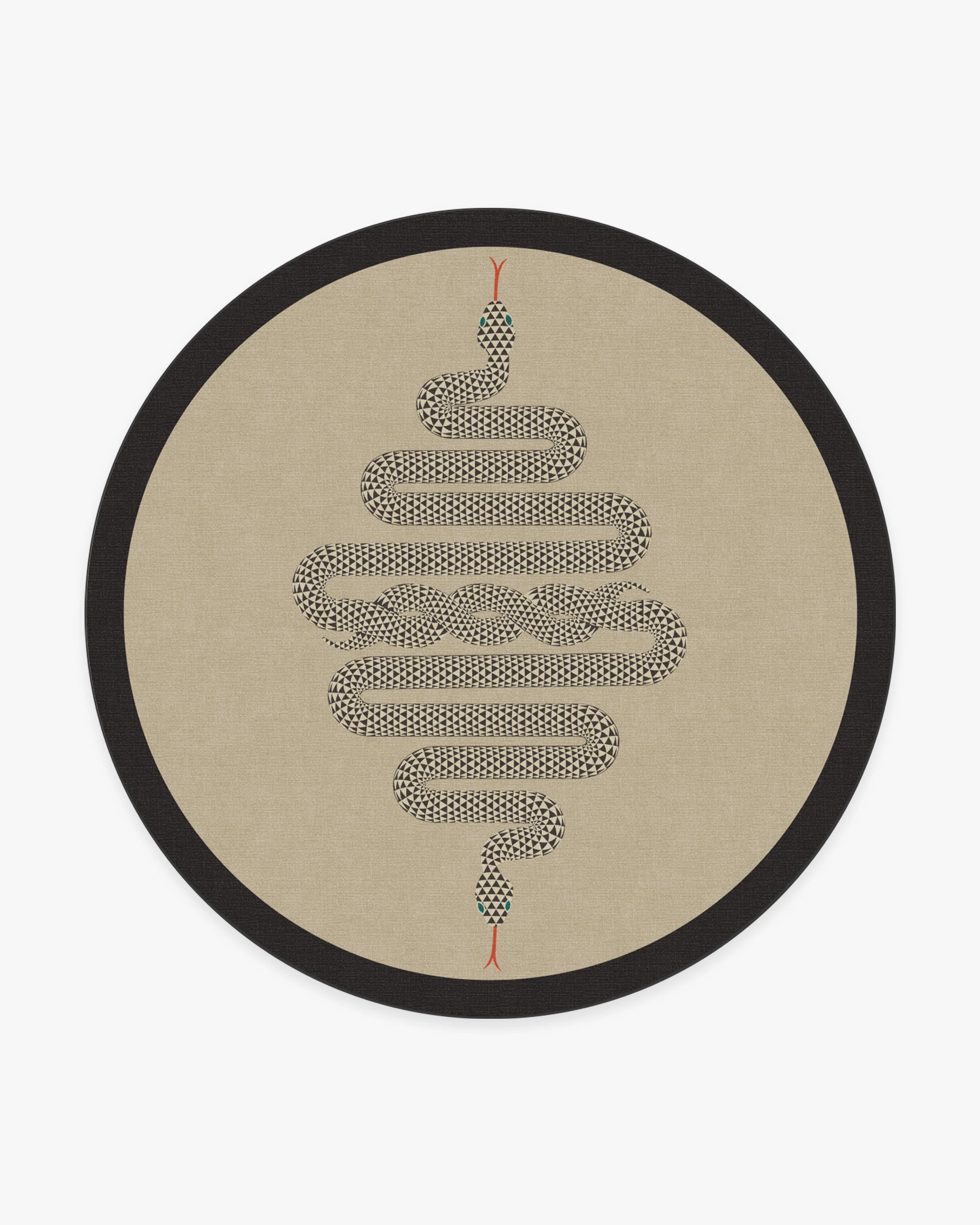 Venom Neutral Flatwoven Rug by Jonathan Adler