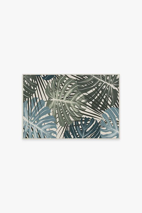 Monstera Jade Flatwoven Rug