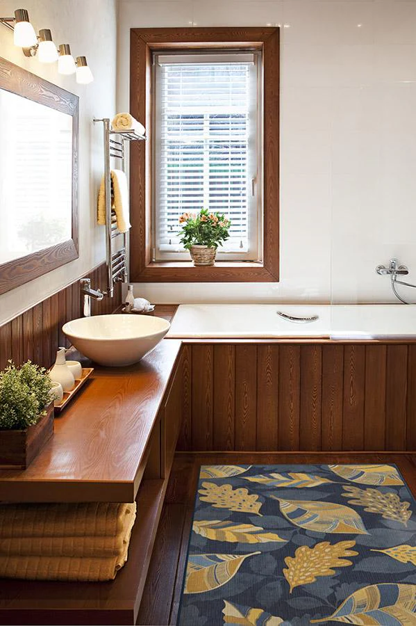 Aurelia Navy Gold Flatwoven Rug
