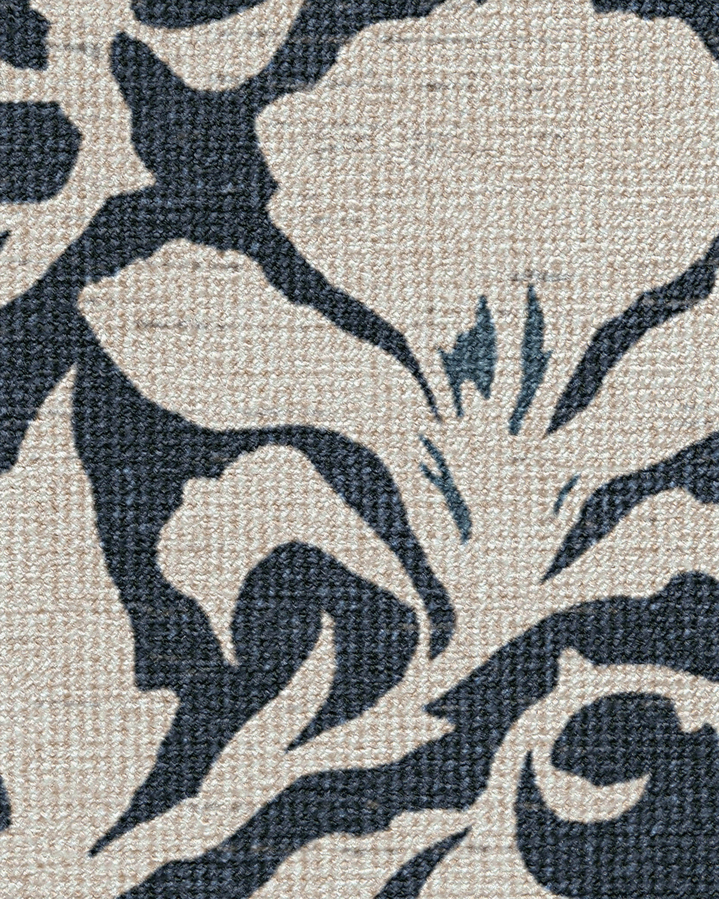 Flora Ink Blue & Ivory Rug by The Hiltons