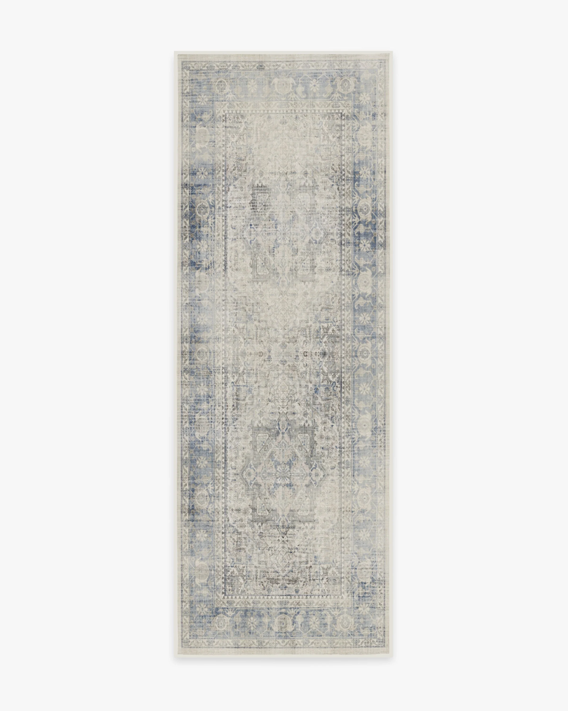 Kamran Blue Quartz Flatwoven Rug