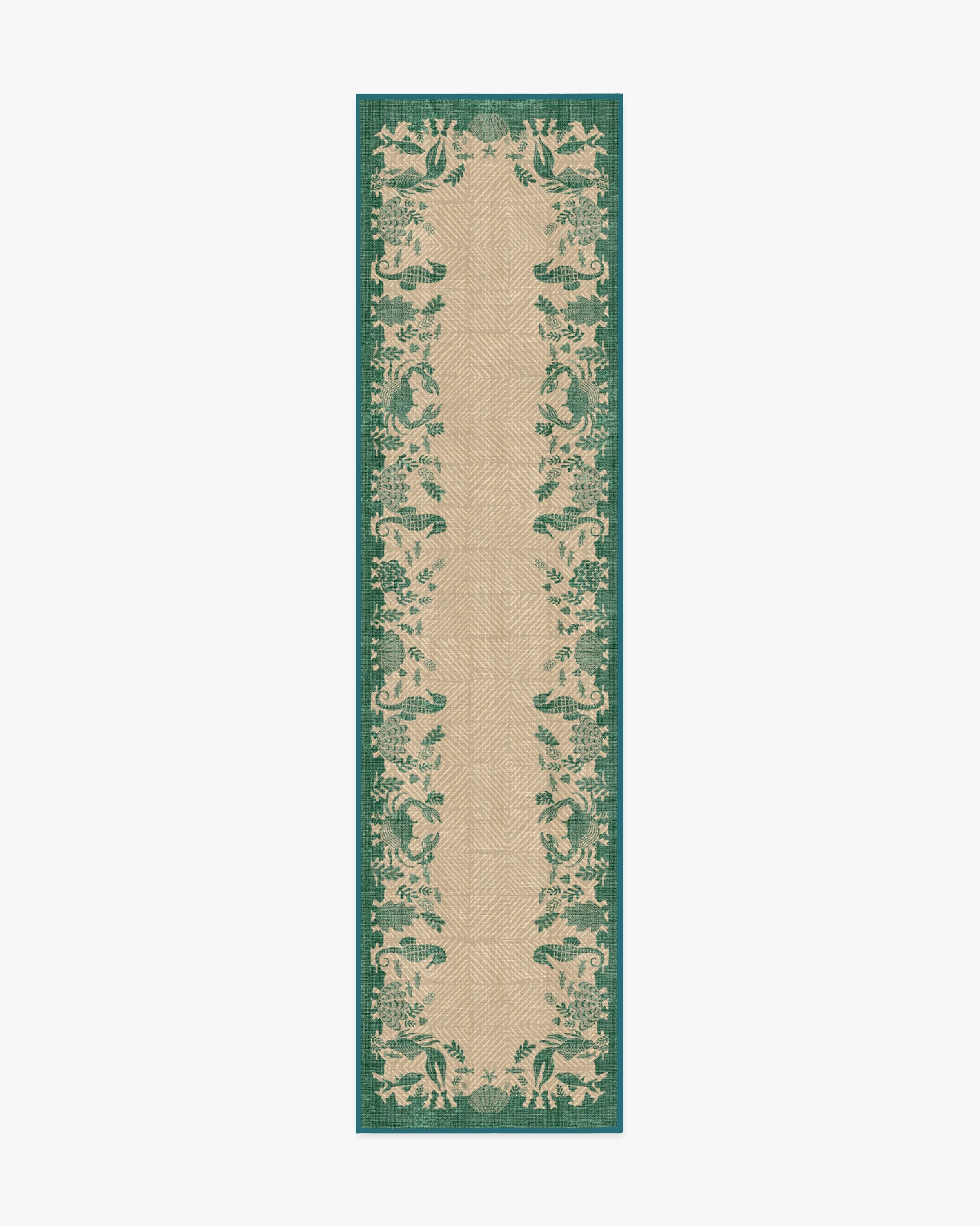 Ionia Emerald & Tan Outdoor Rug