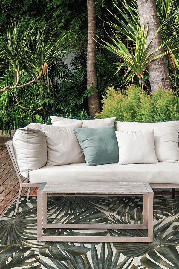 Tropical Green Outdoor Rug