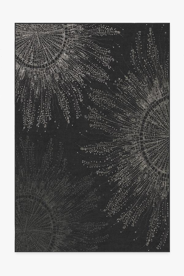Jellyfish Bloom Charcoal Flatwoven Rug