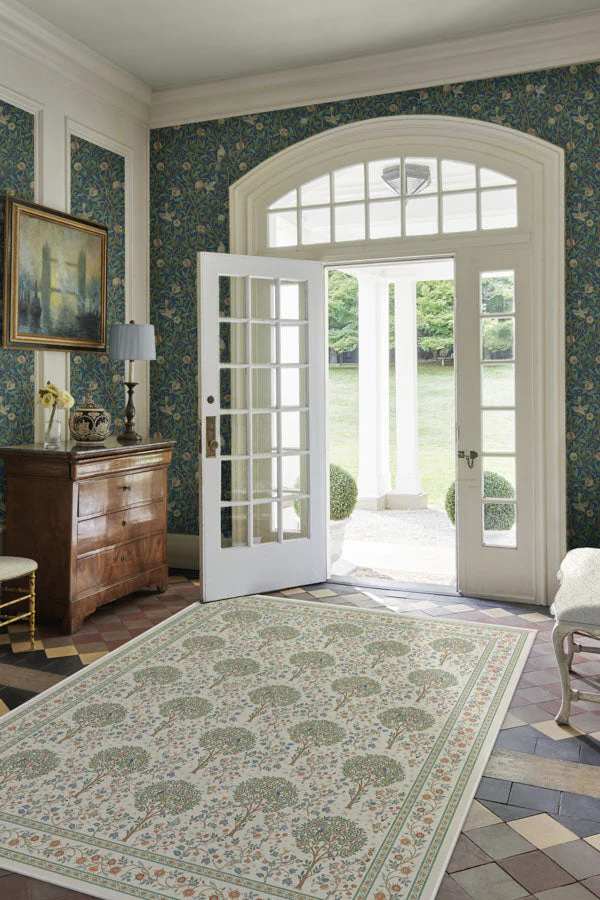 Kelmscott Tree Green Rug by Morris & Co.