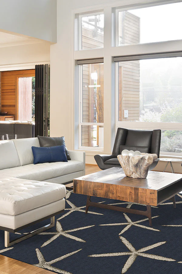 Starfish Navy Rug