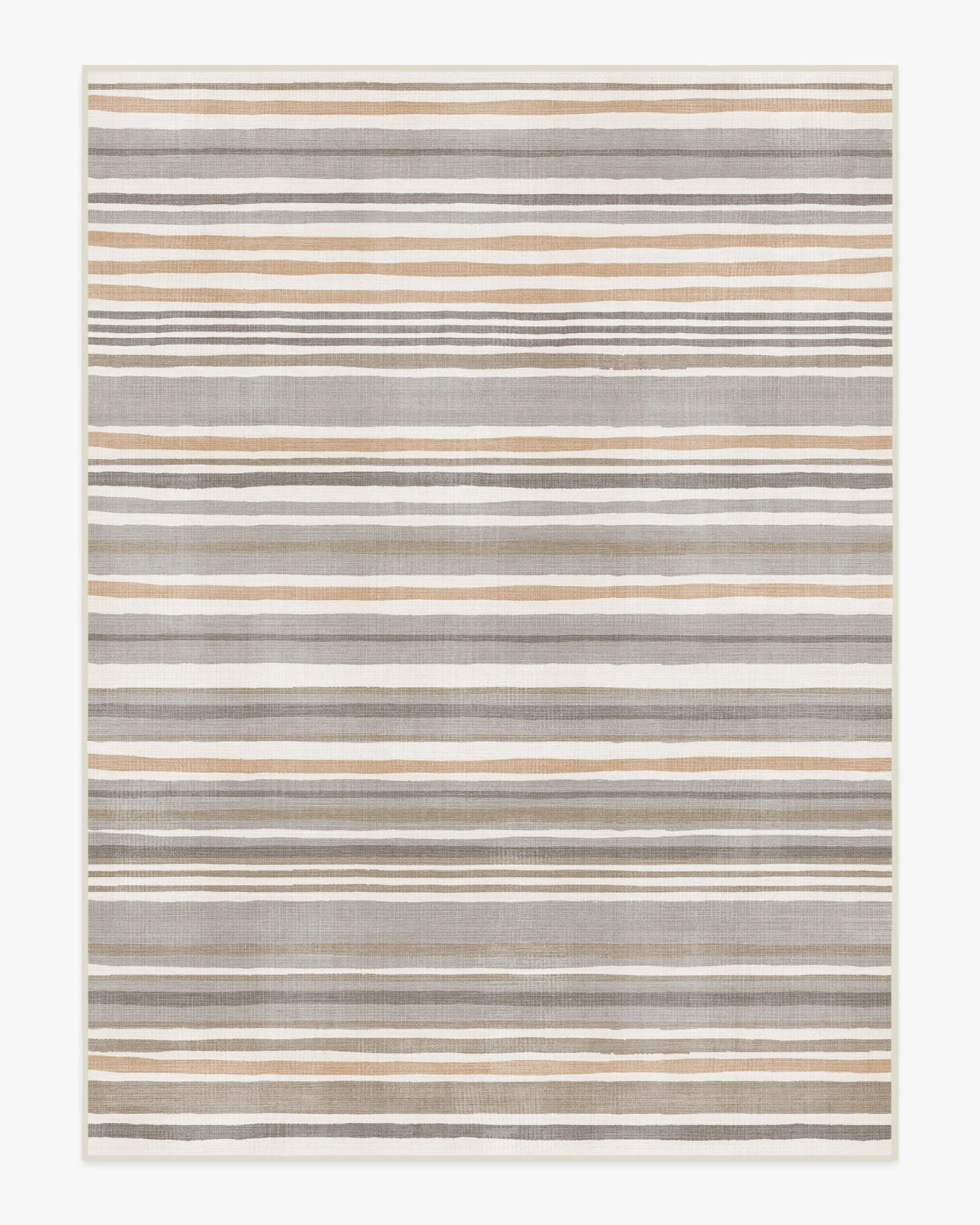 Elio Stripe Grey & Ivory Rug