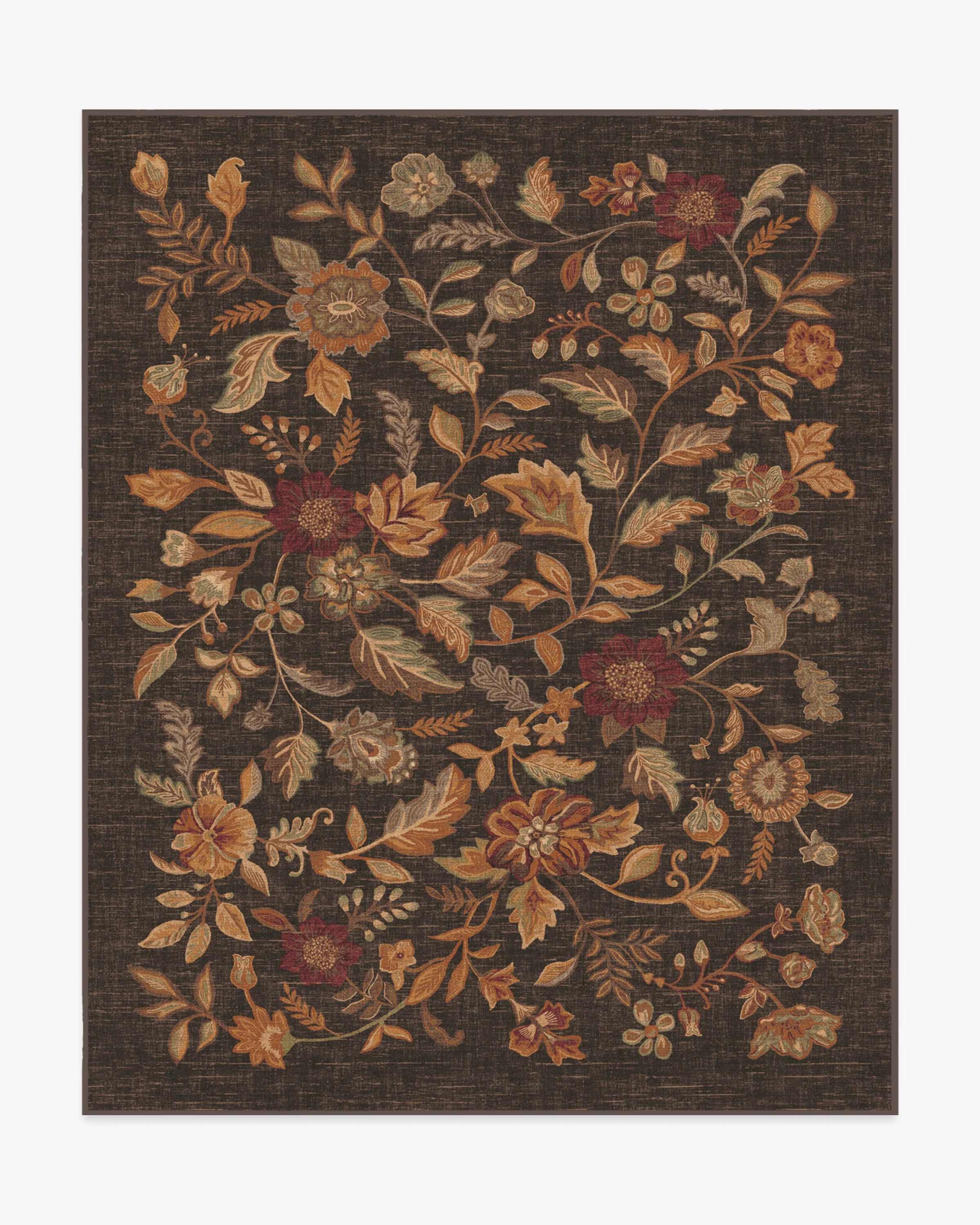 Anonna Dark Wood Flatwoven Rug