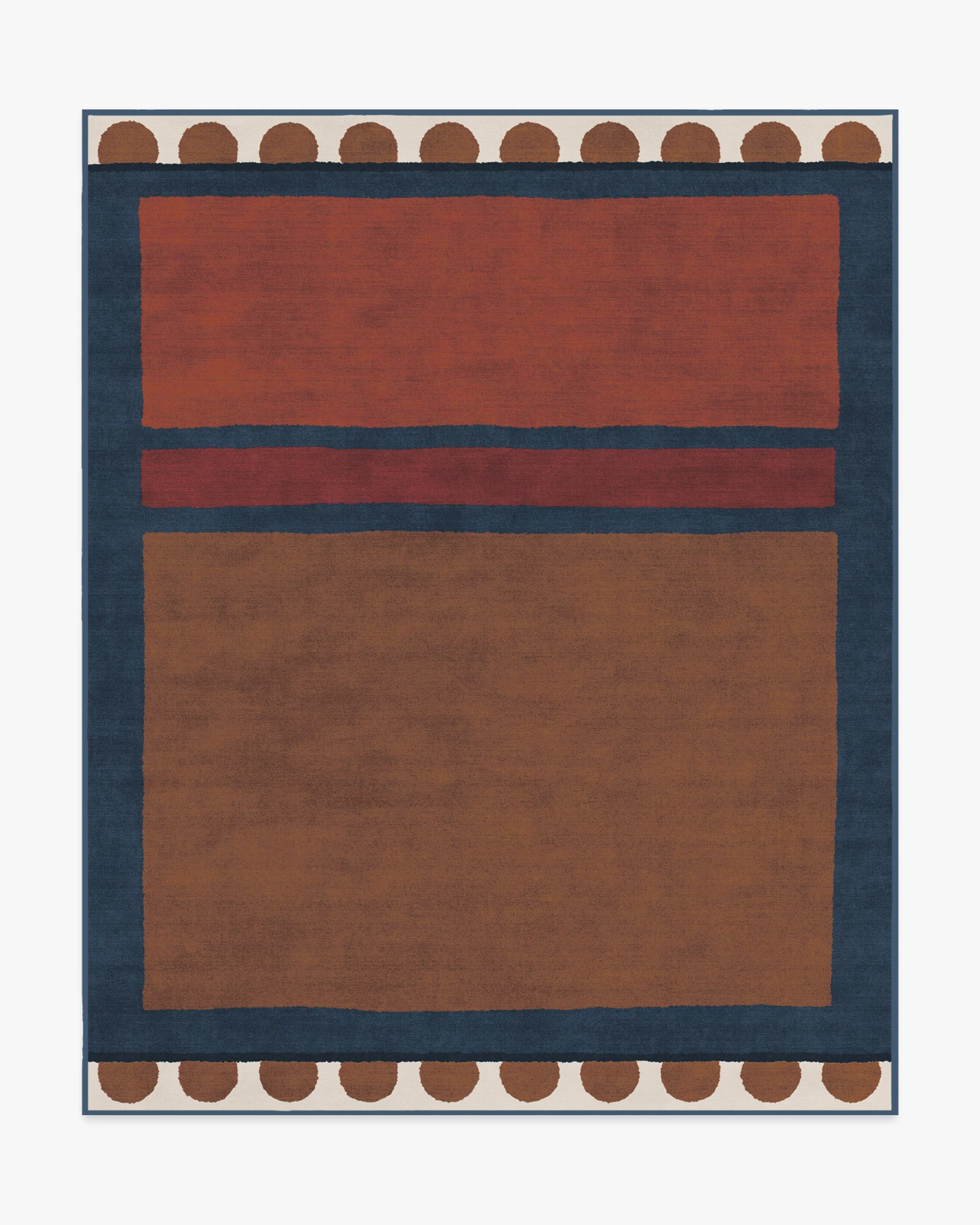Nina Indigo & Rust Rug by Justina Blakeney