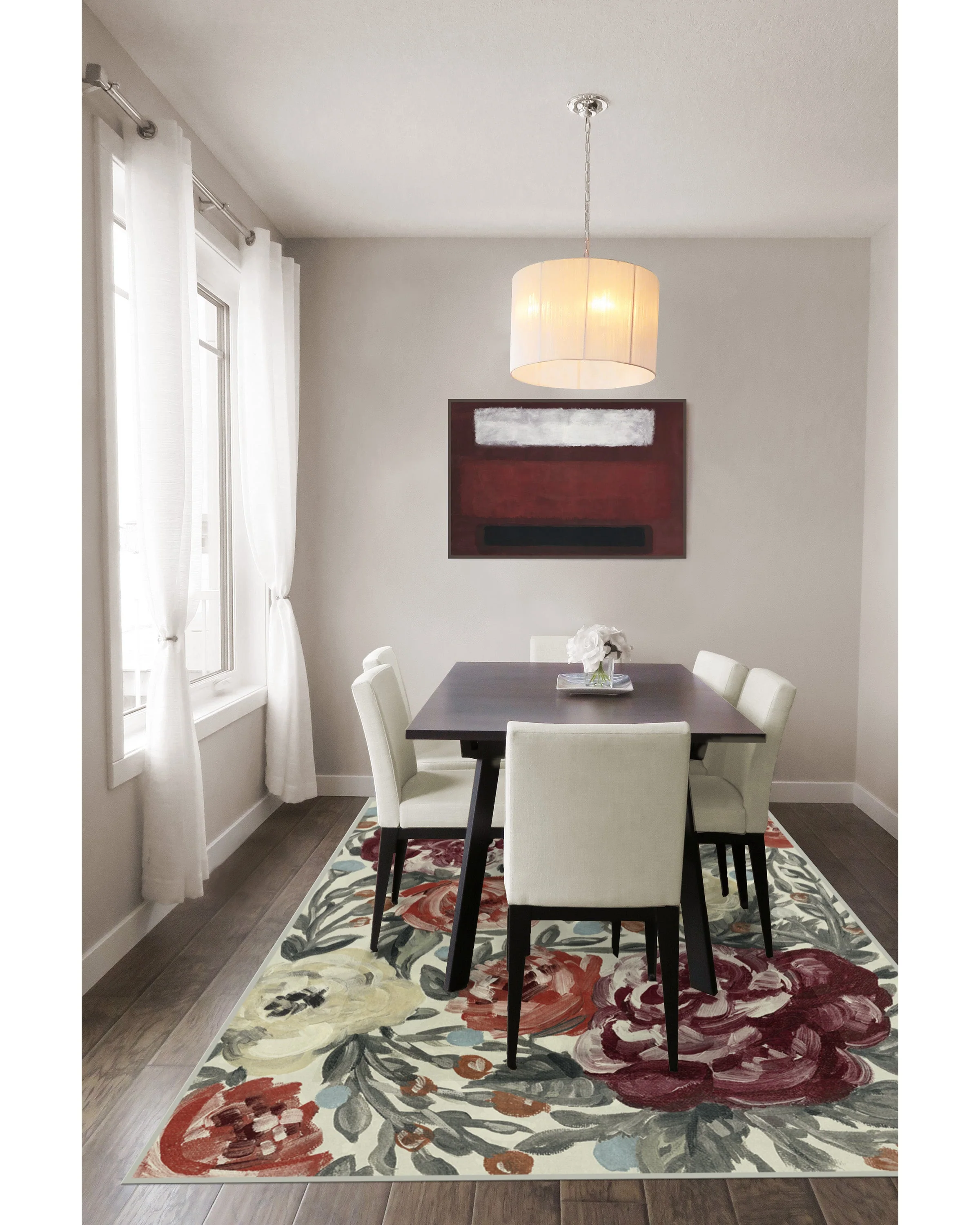 Camellia Currant Flatwoven Rug