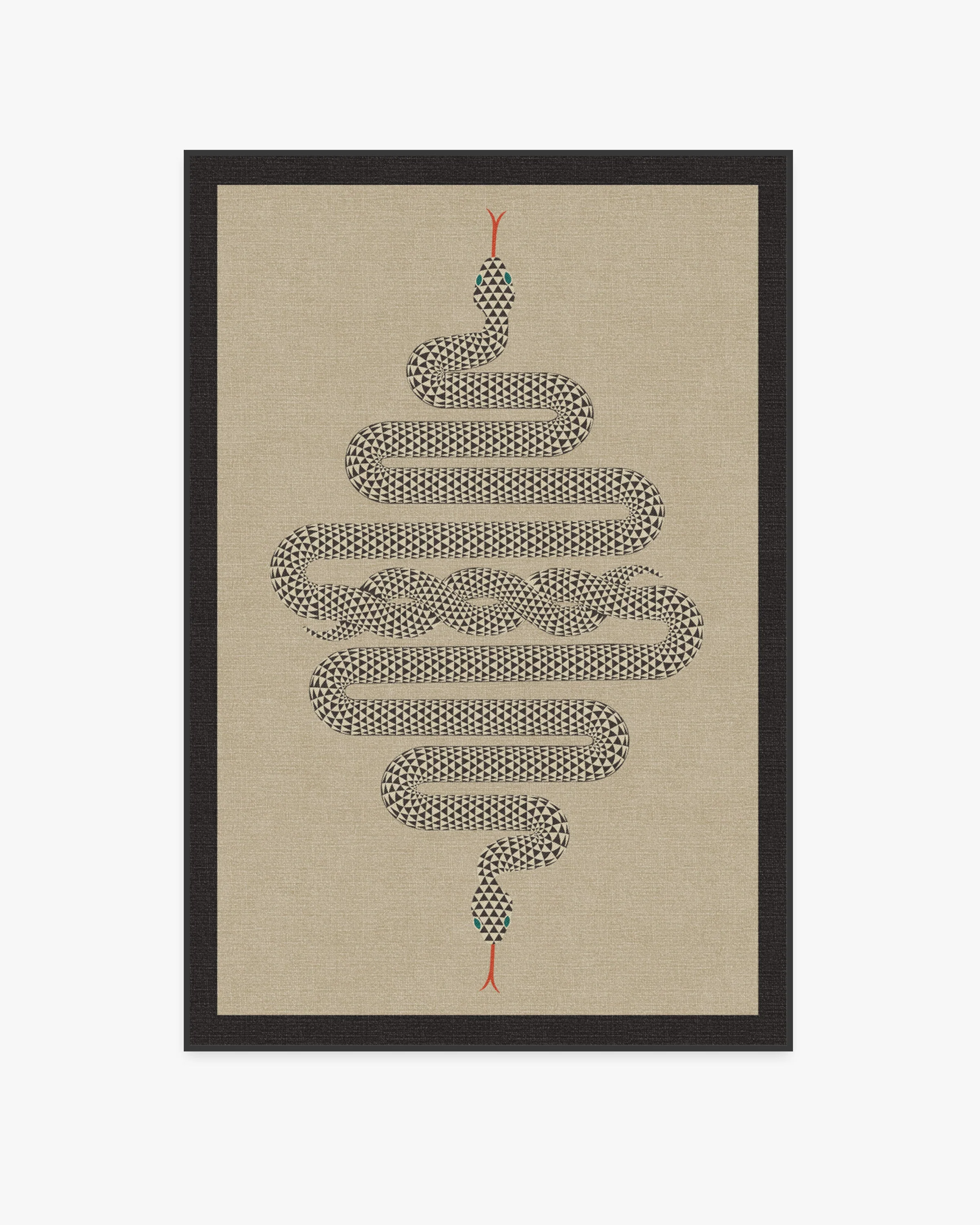 Venom Neutral Flatwoven Rug by Jonathan Adler