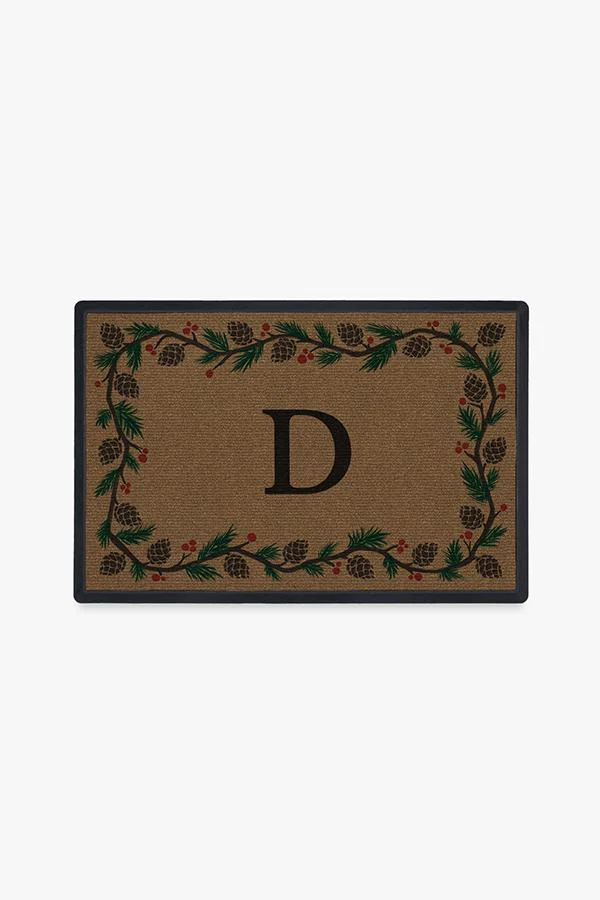 Winter Woods Monogram Doormat