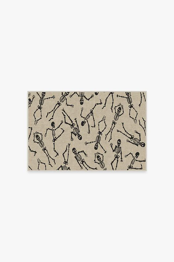 Bone Dance White Flatwoven Rug