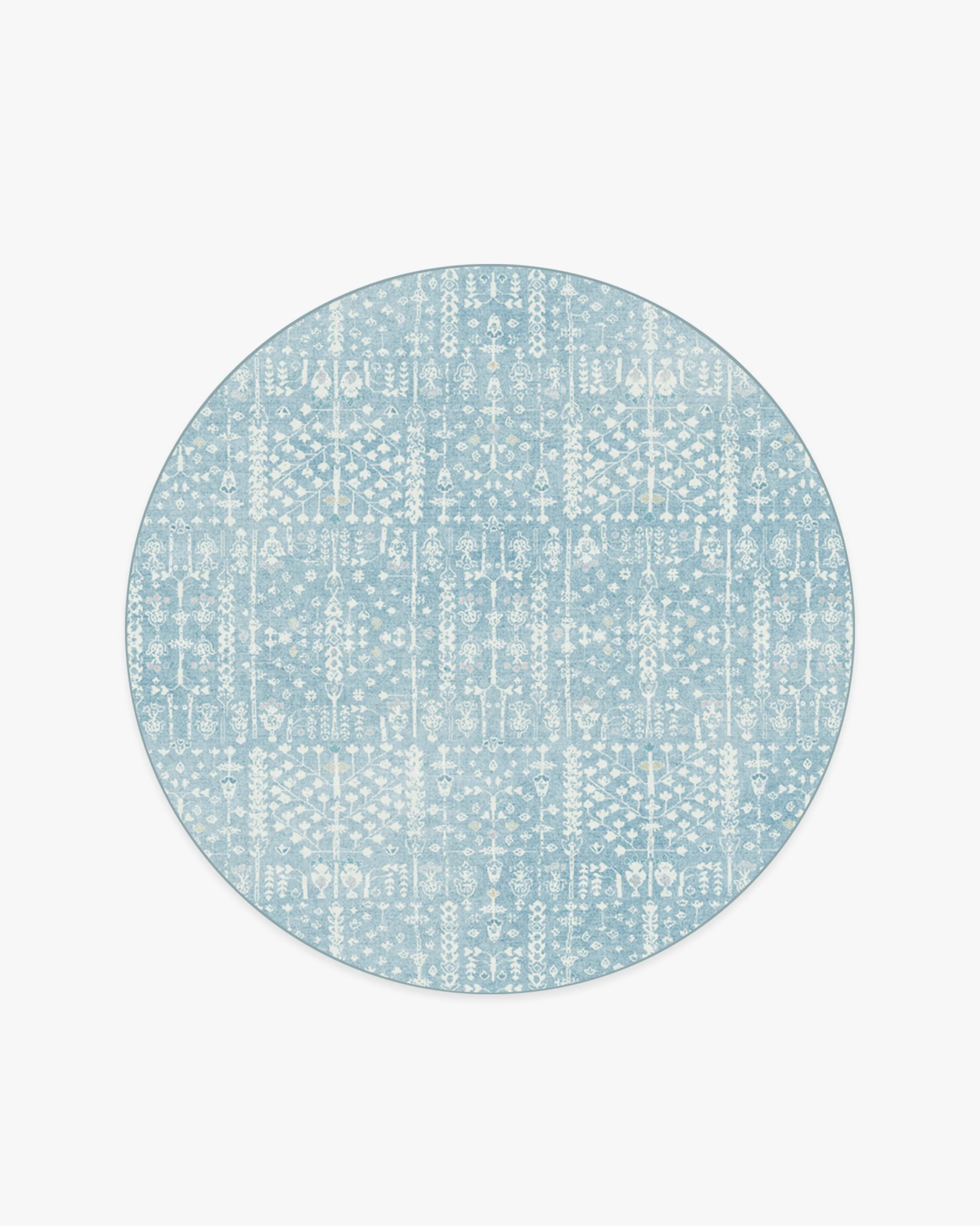 Palmetto Coastal Blue Rug by Gray Malin
