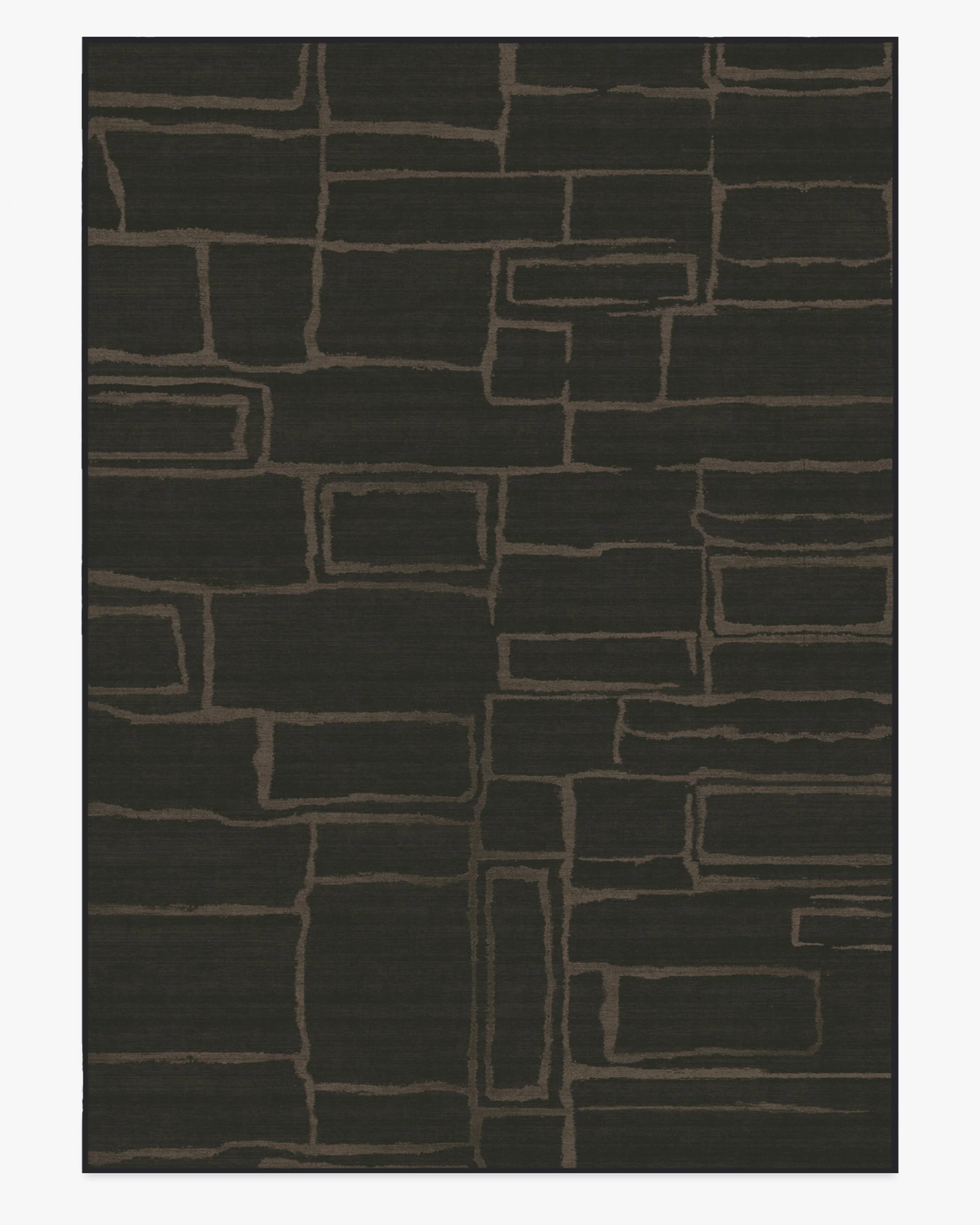 Alsace Soft Black Flatwoven Rug by Nina Takesh