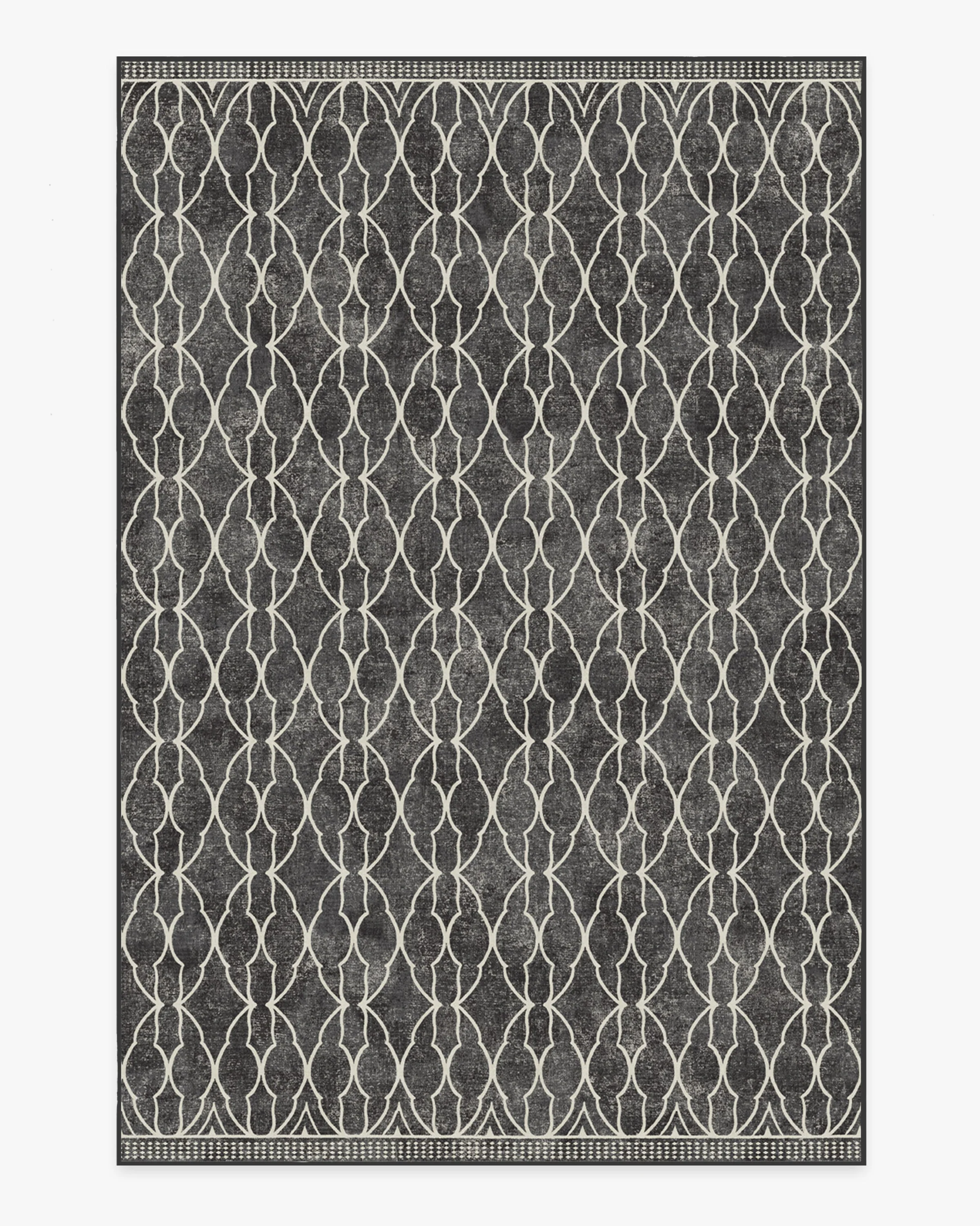 Grogu™ Trellis Black Flatwoven Rug