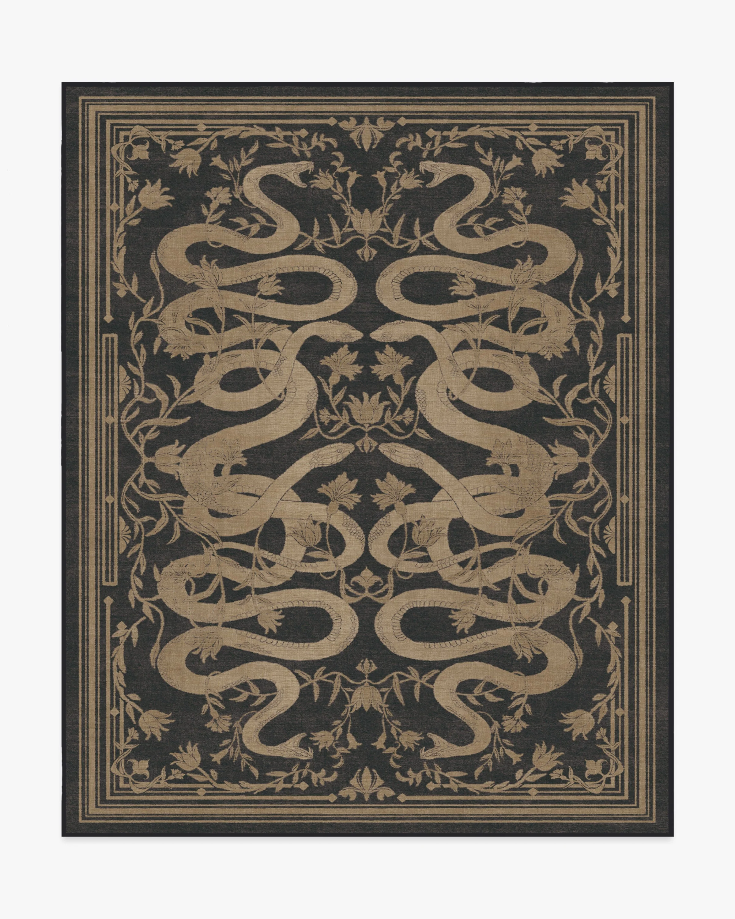 Sumaya Soft Black Flatwoven Rug by Martyn Lawrence Bullard