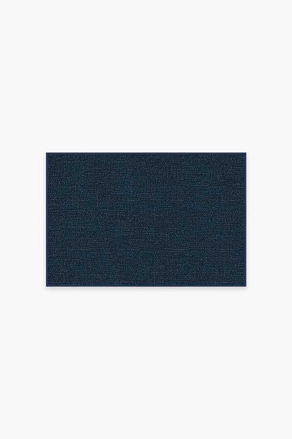 Heathered Solid Navy Rug