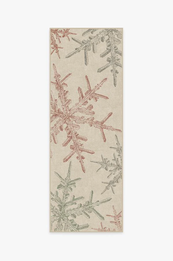 Snowflake Creme Flatwoven Rug