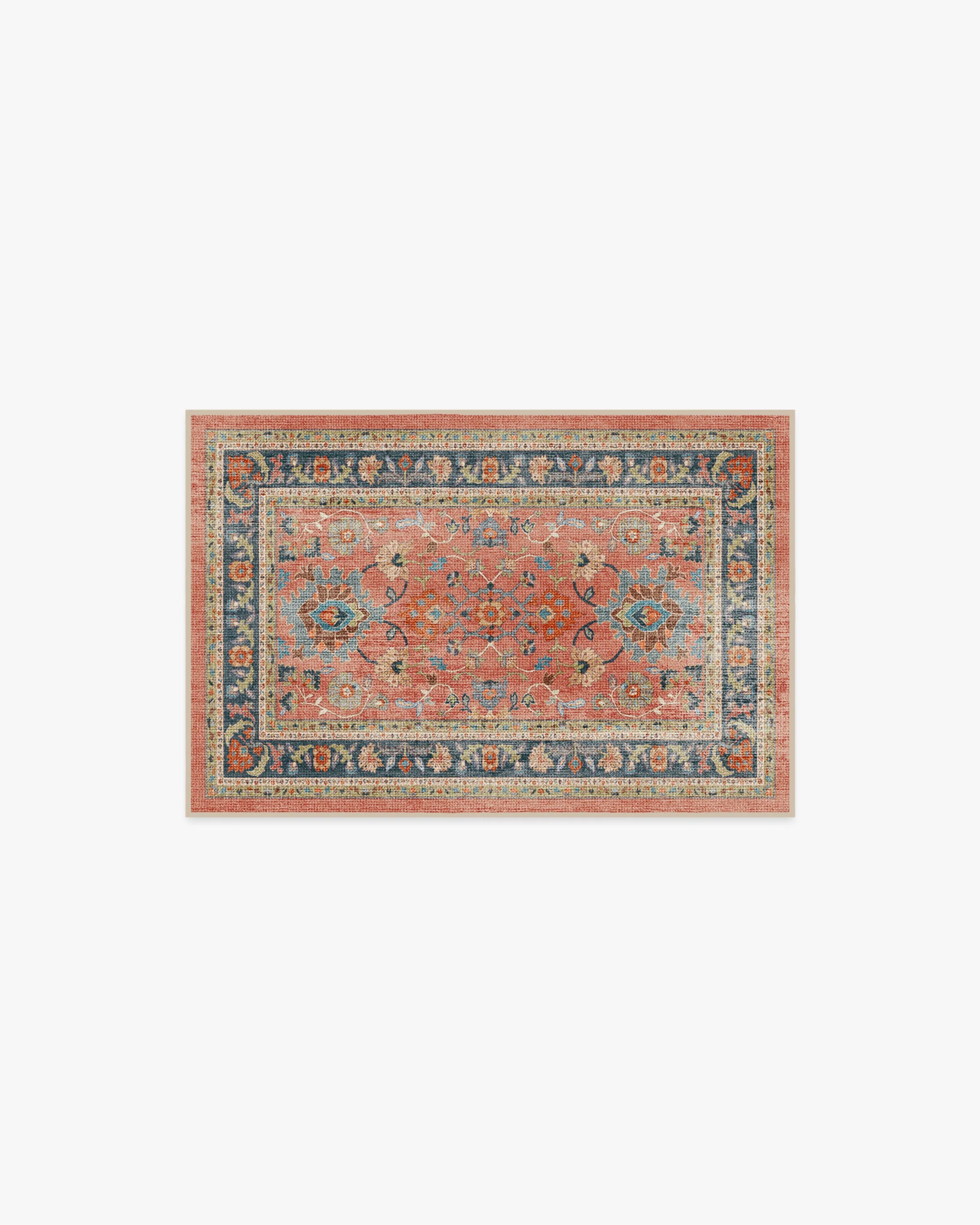 Calabria Coral Multicolor Flatwoven Rug