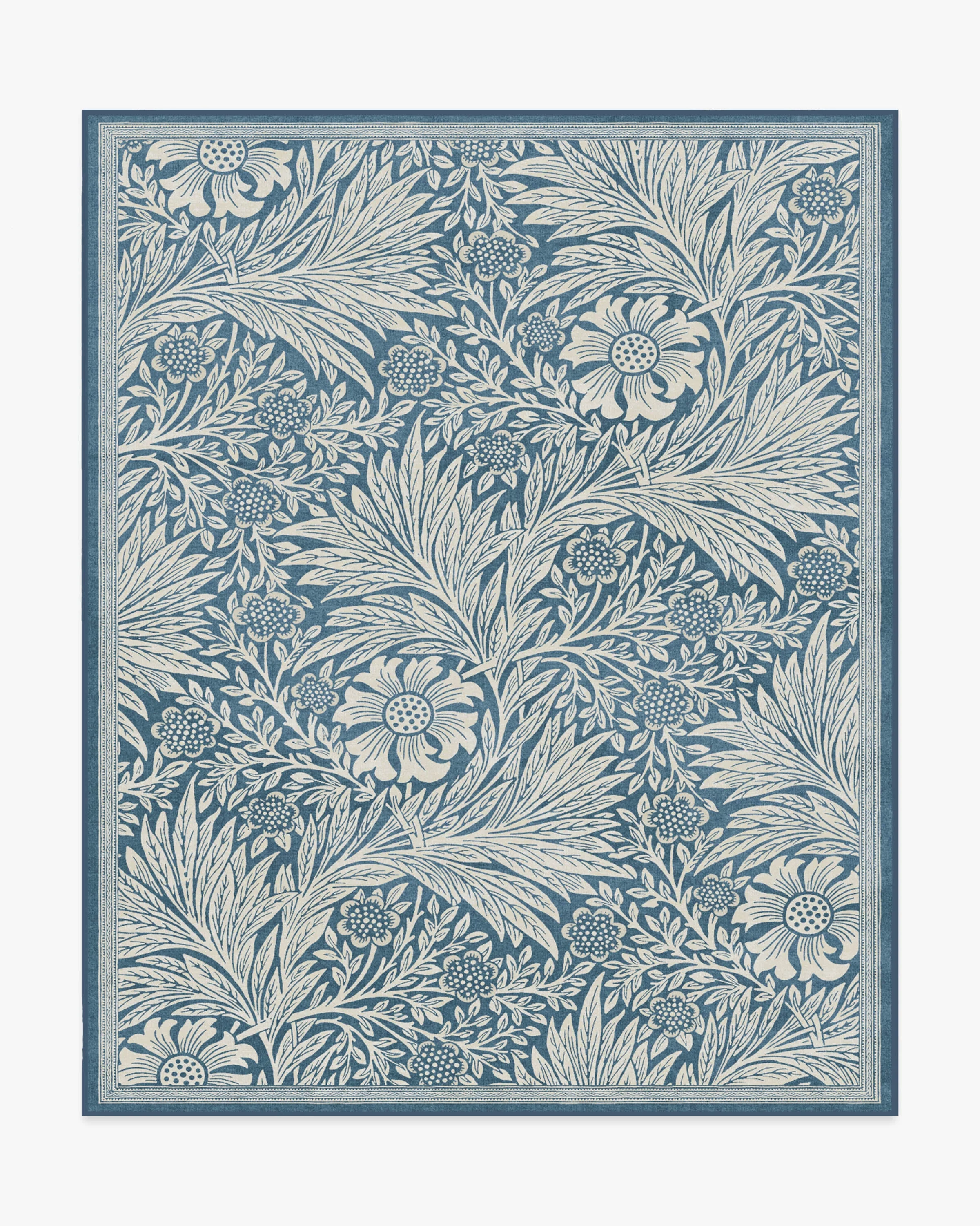 Marigold Blue Flatwoven Rug by Morris & Co.
