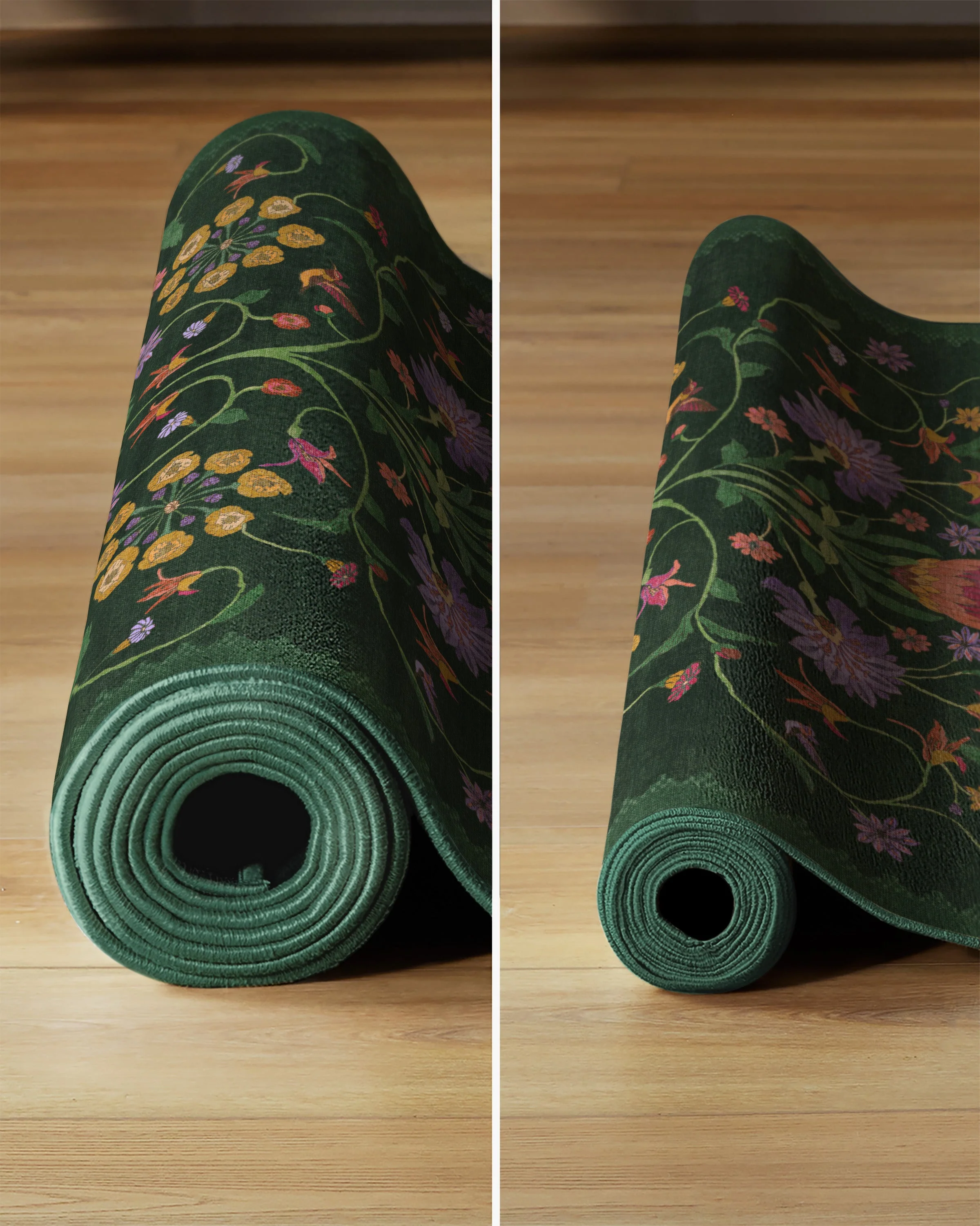 Protea Forest Green Rug by Iris Apfel