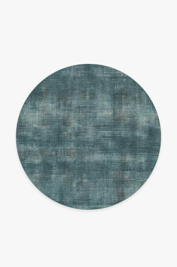 Sudaria Solid Teal Blue Flatwoven Rug