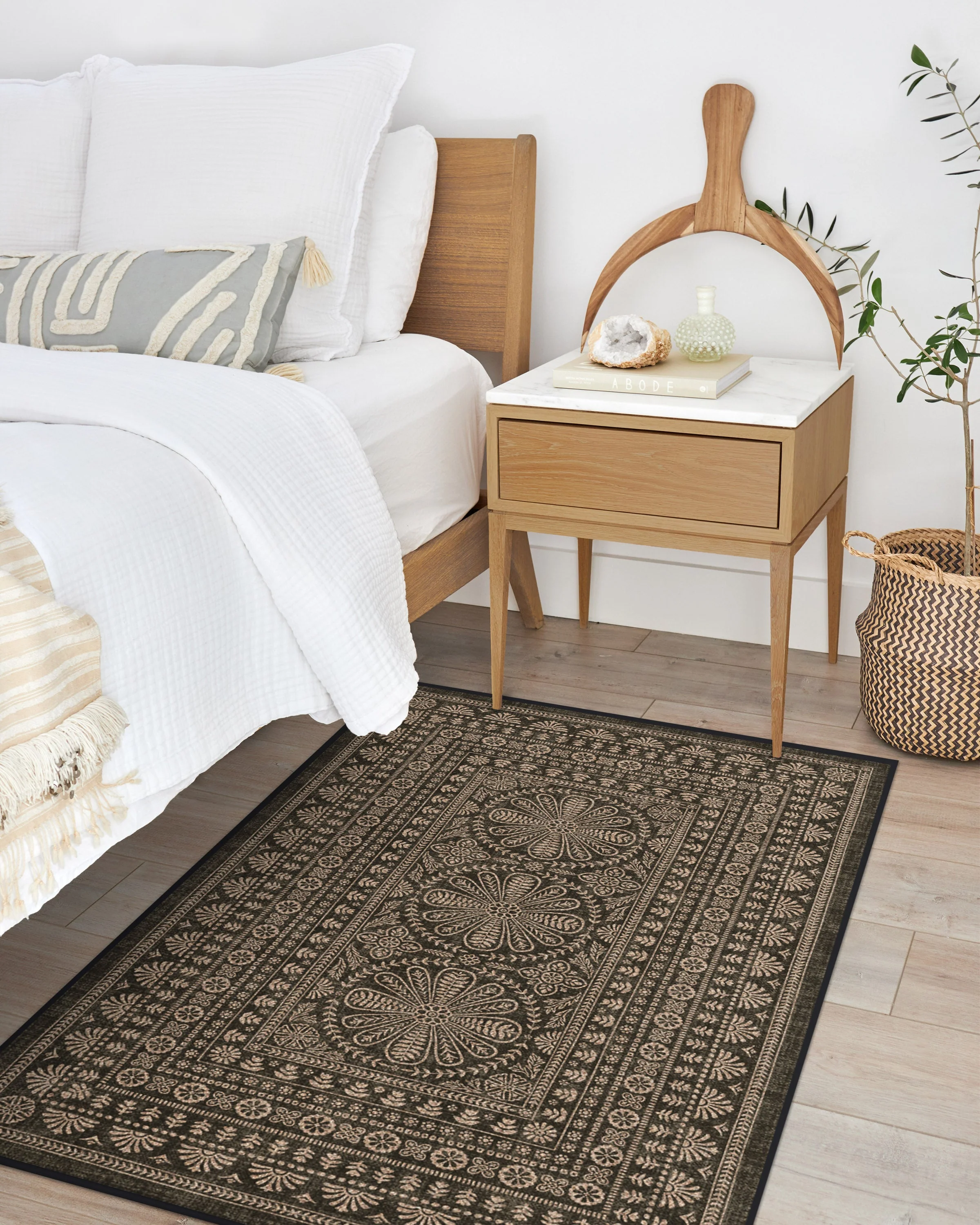 Maia Soft Black Re-Jute Rug
