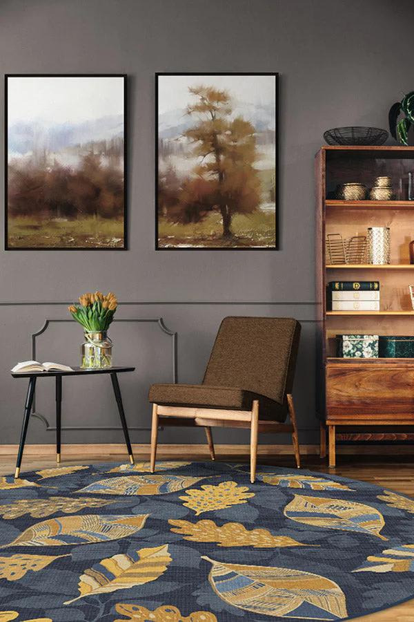 Aurelia Navy Gold Rug