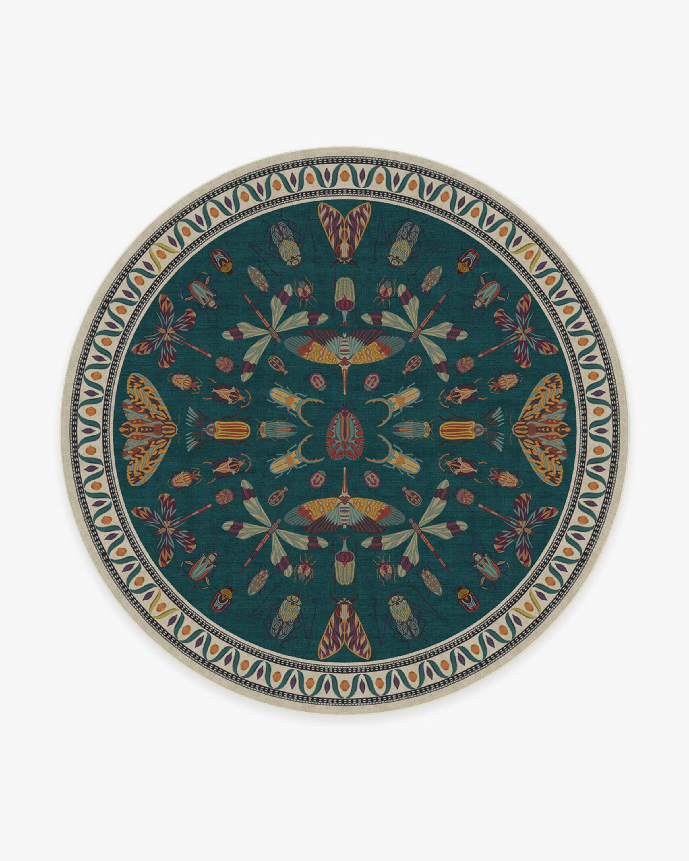 Flutterby Flatwoven Rug by Iris Apfel