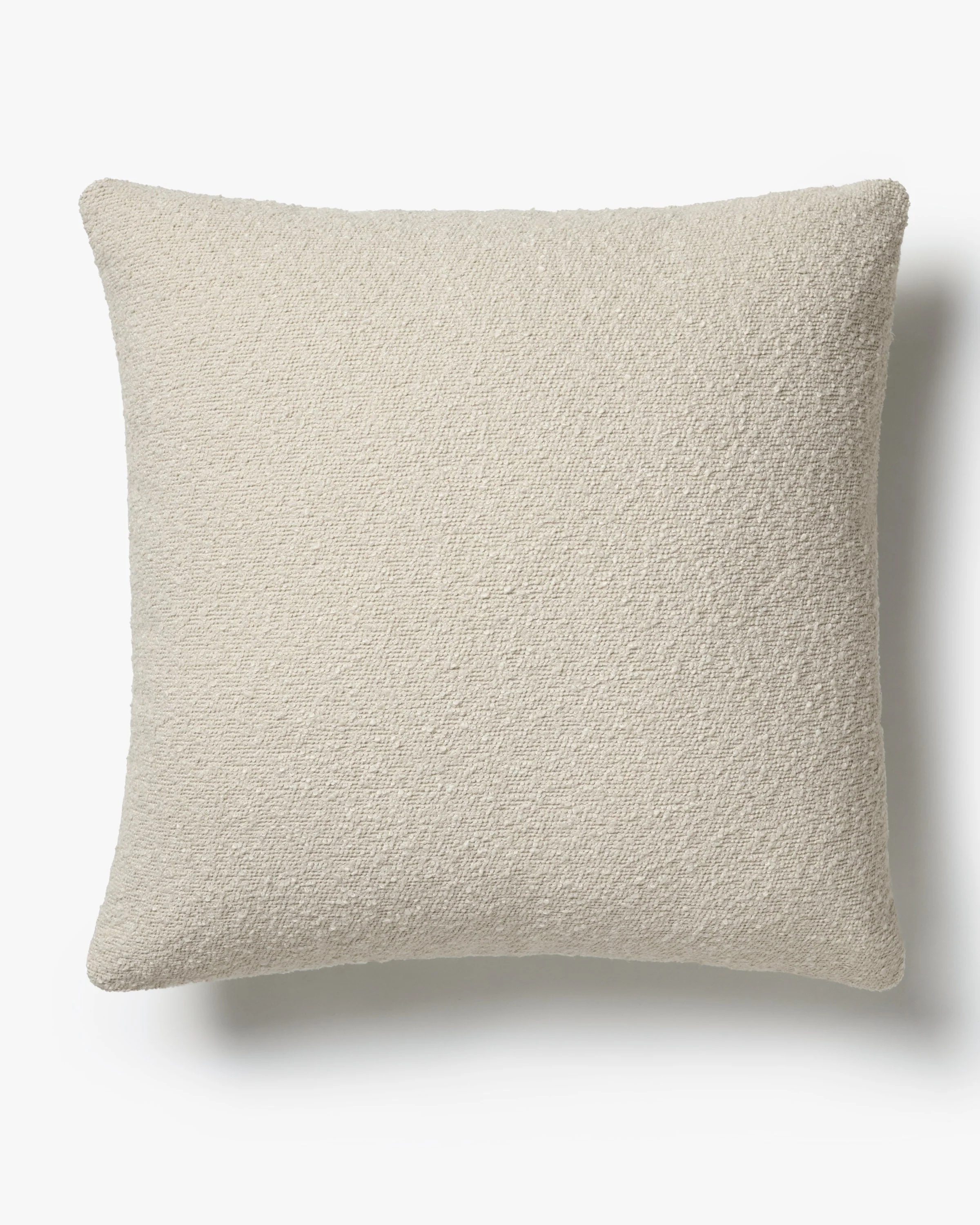 Cream Boucle Throw Pillow