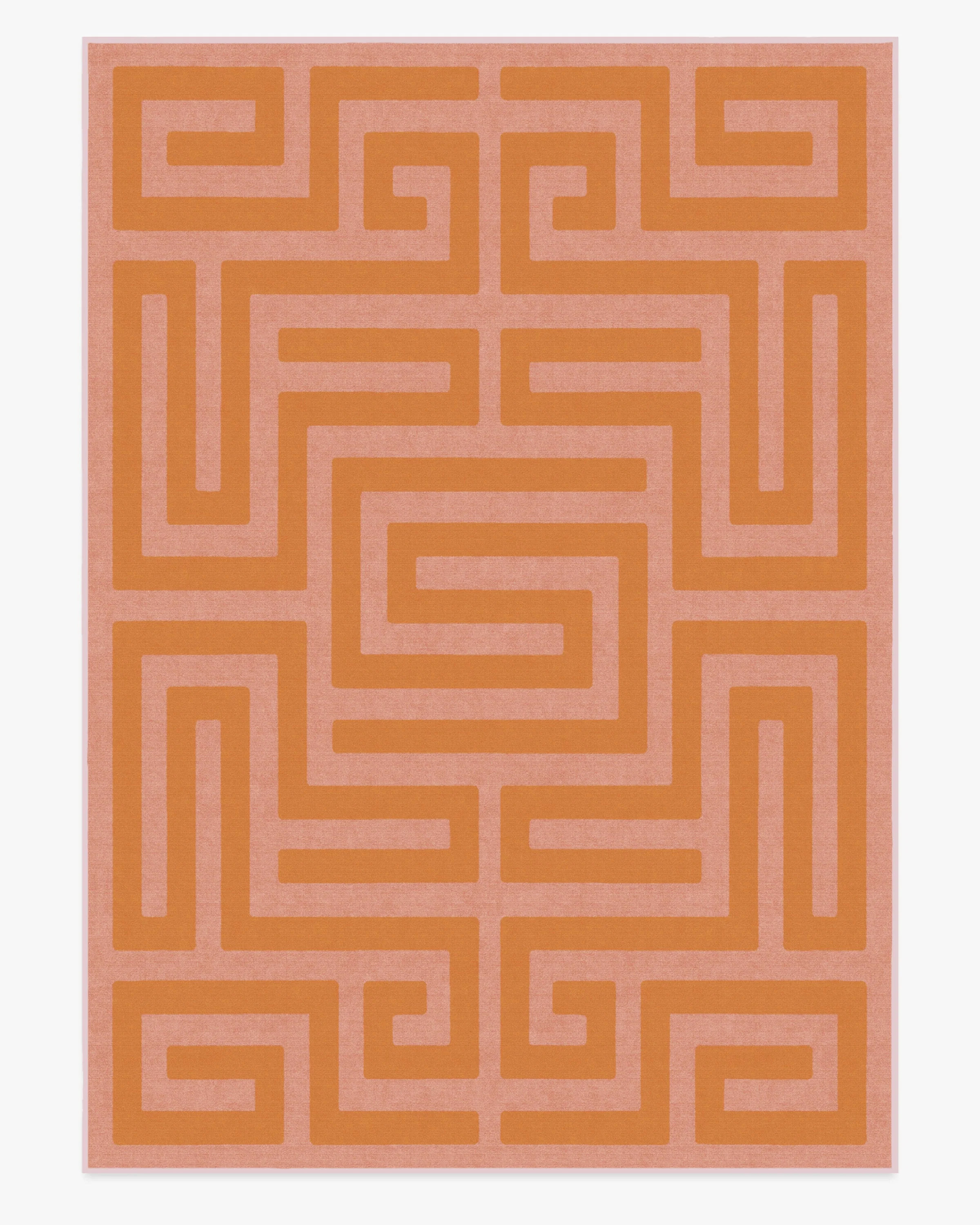 Maze Pink & Orange Flatwoven Rug