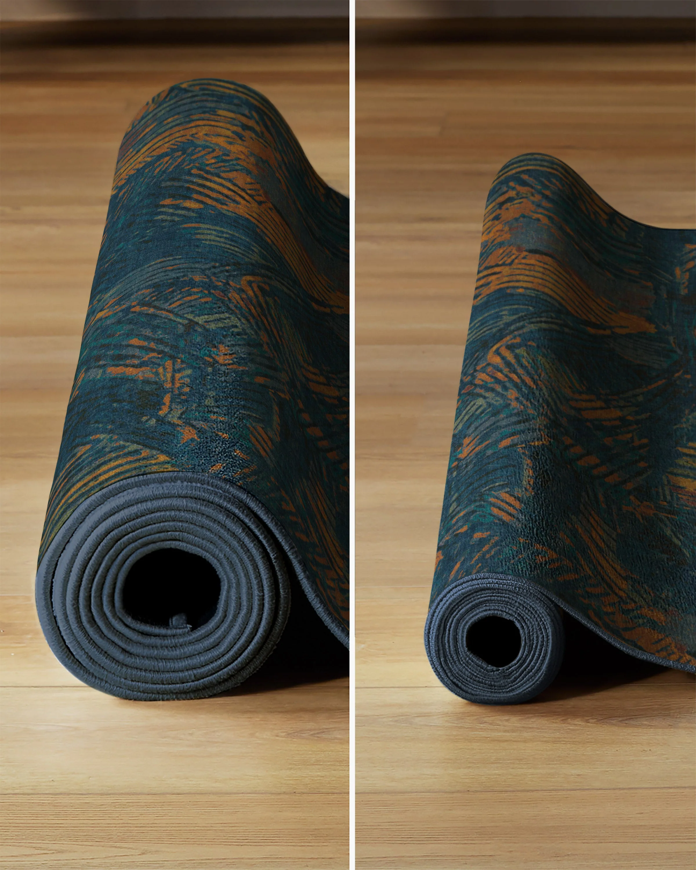 Sgraffito Royal Blue Rug by Malene Barnett